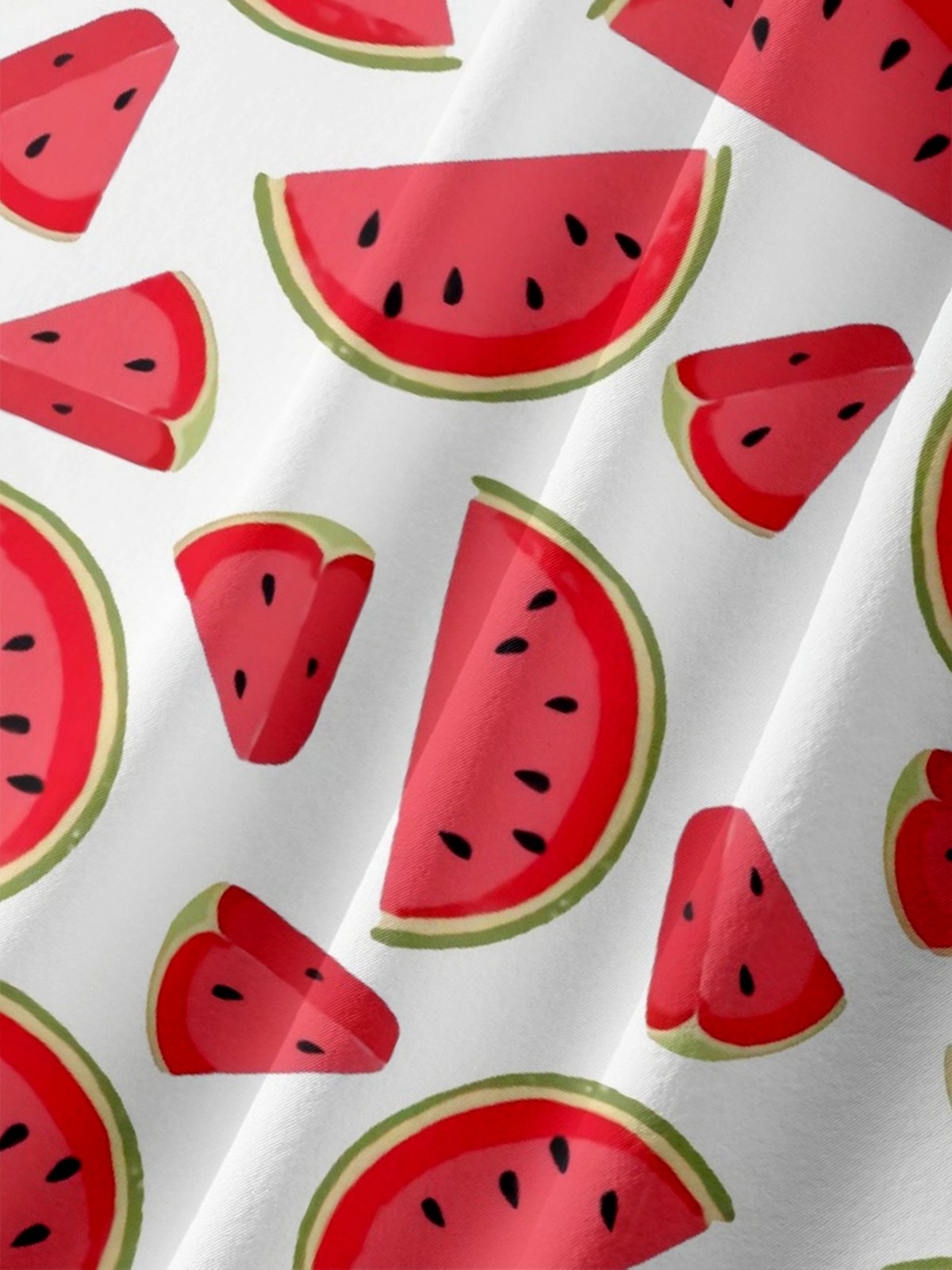 Hardaddy X Kimprut Imut Moisture-wicking Watermelon Chest Pocket Hawaiian Shirt