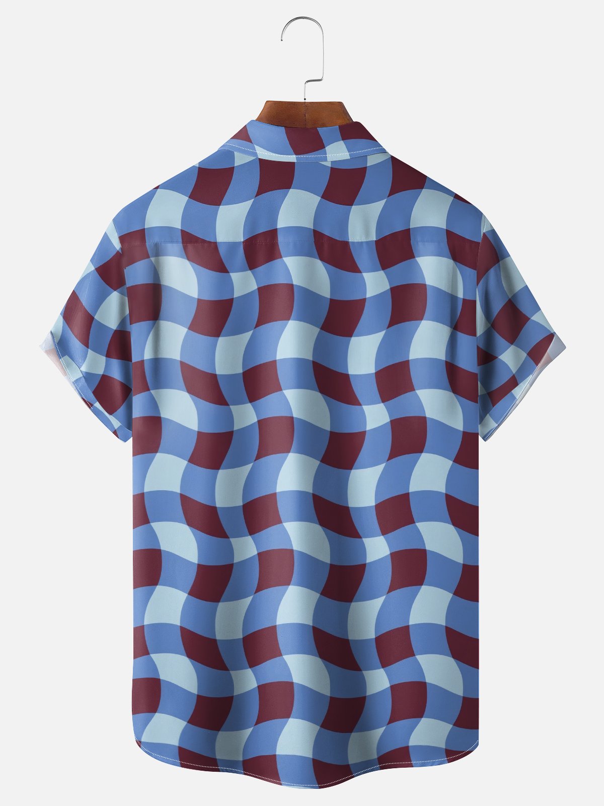 Moisture-wicking Plaid Chest Pocket Casual Shirt
