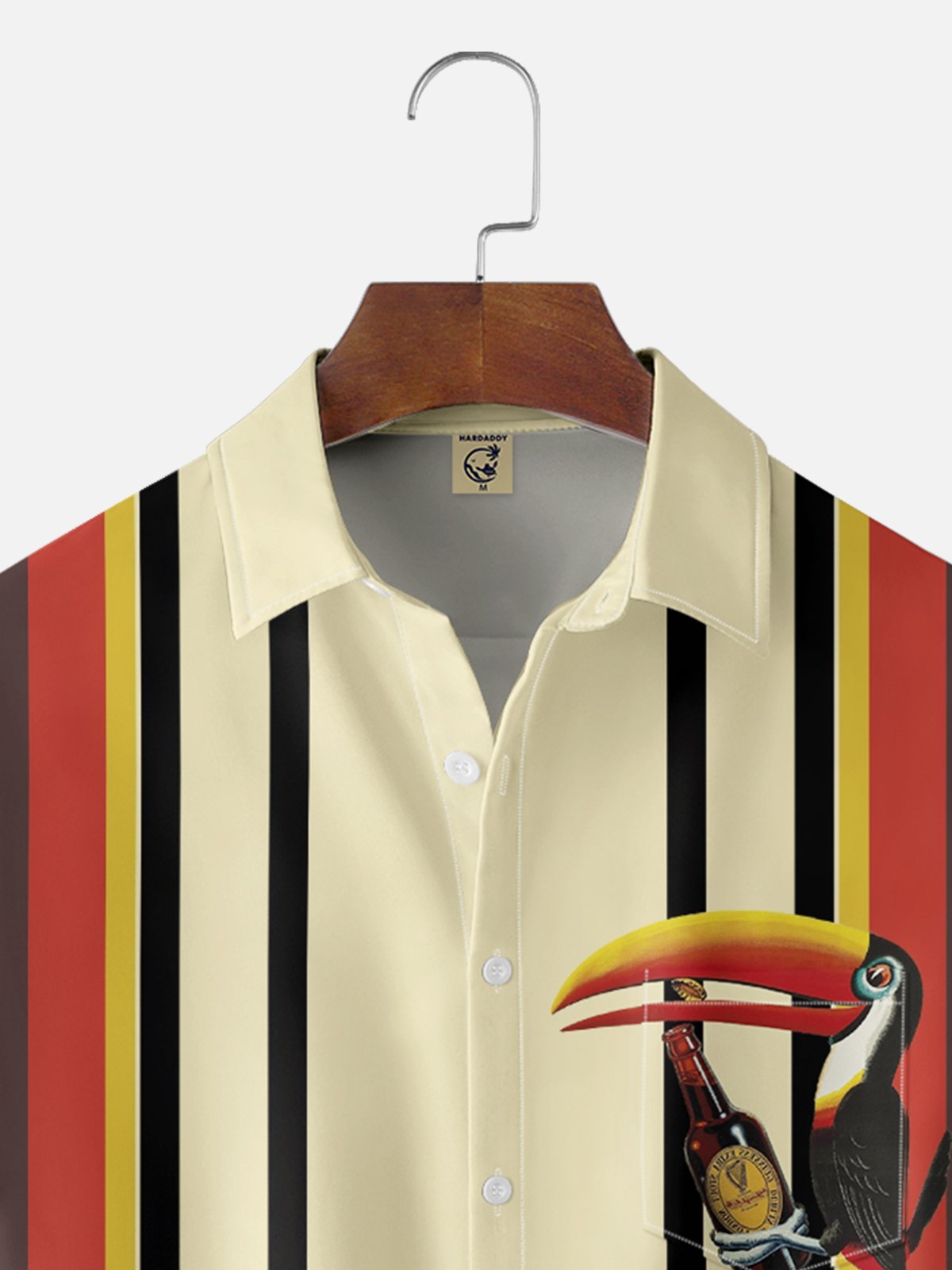 Moisture Wicking Toucan Chest Pocket Bowling Shirt