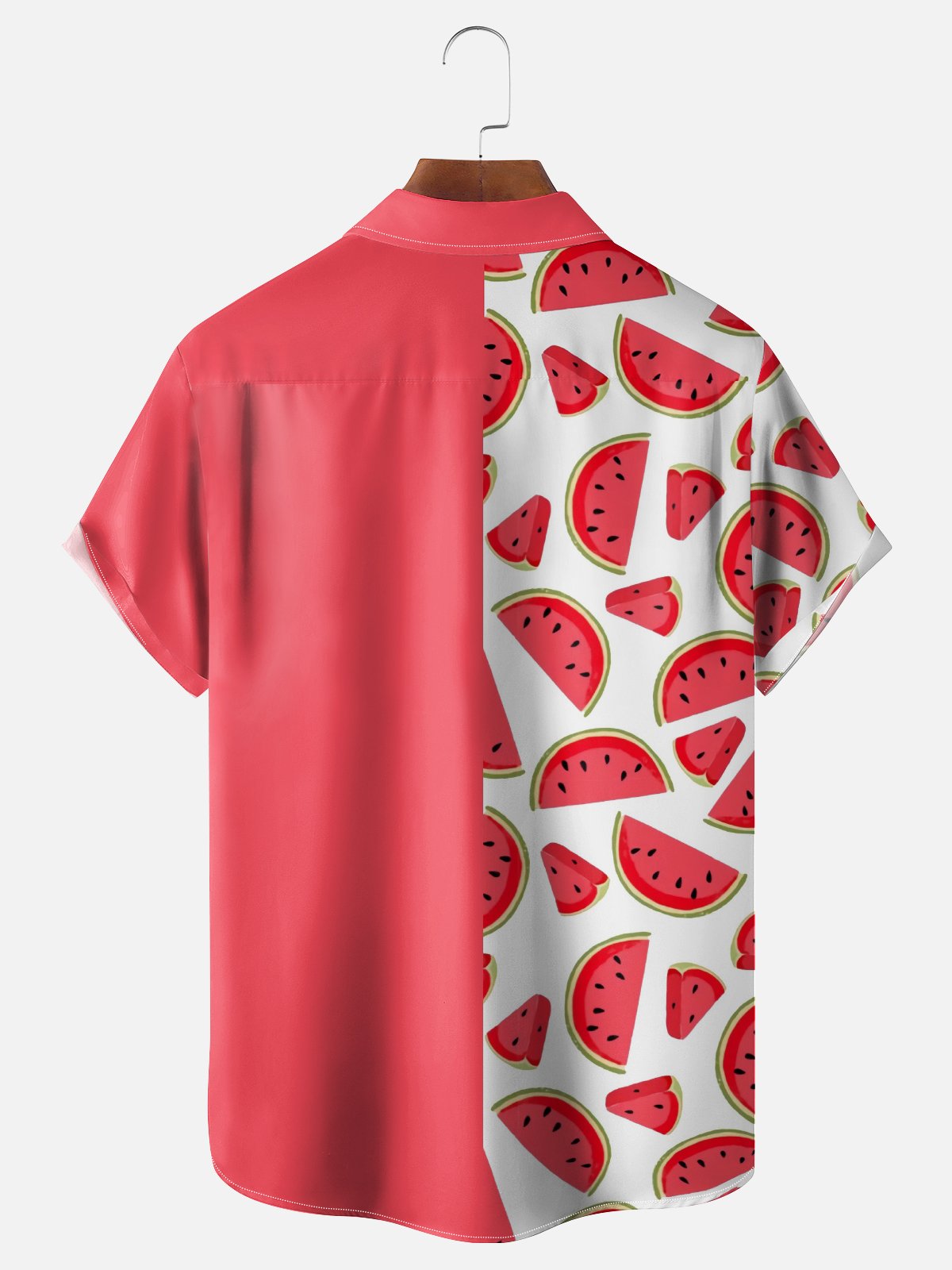 Hardaddy X Kimprut Imut Moisture-wicking Watermelon Chest Pocket Hawaiian Shirt