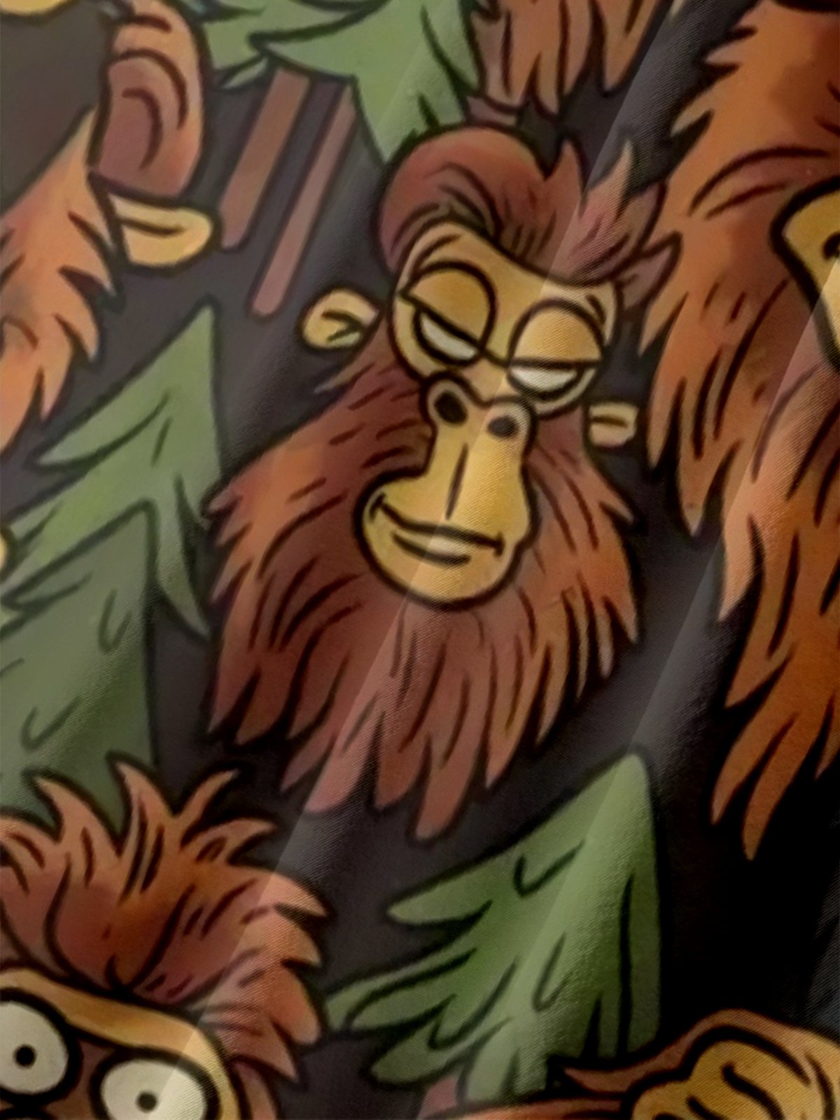 Moisture Wicking Bigfoot Chest Pocket Hawaiian Shirt