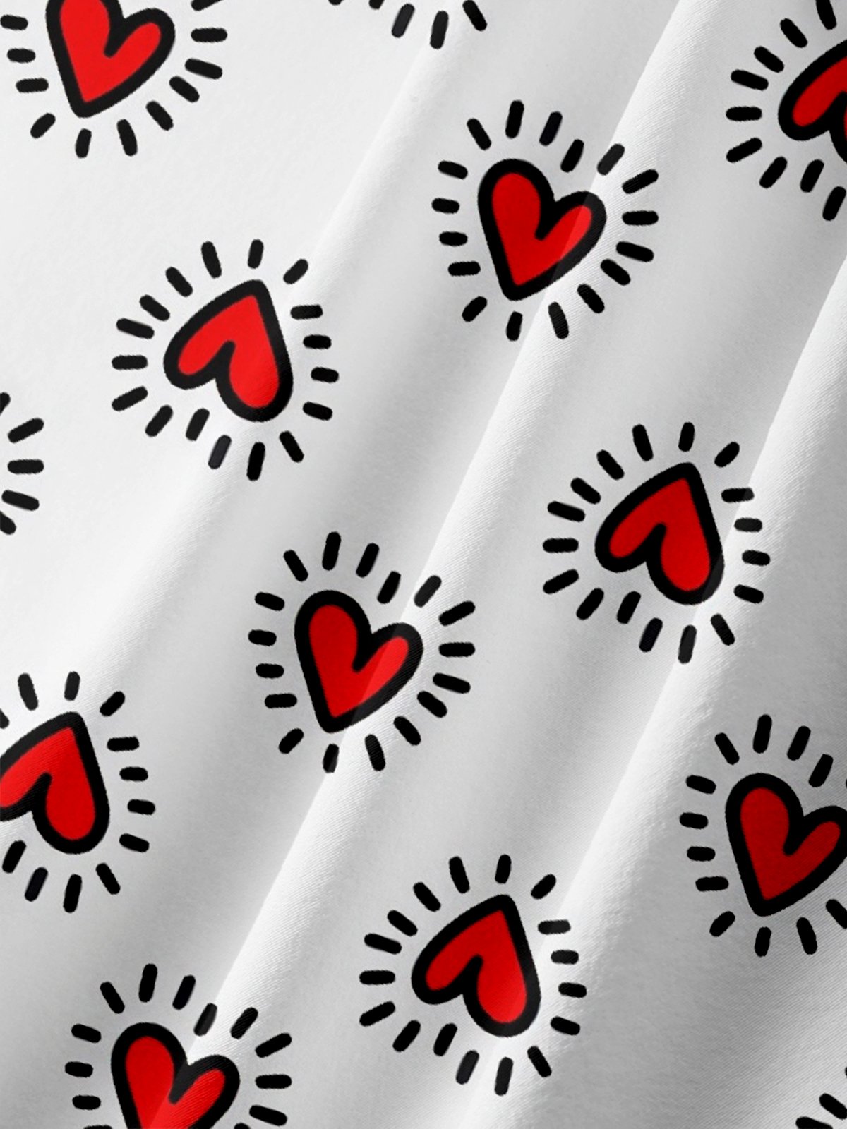 Hardaddy X Contatoeoli Studio Moisture-wicking Heart Chest Pocket Hawaiian Shirt