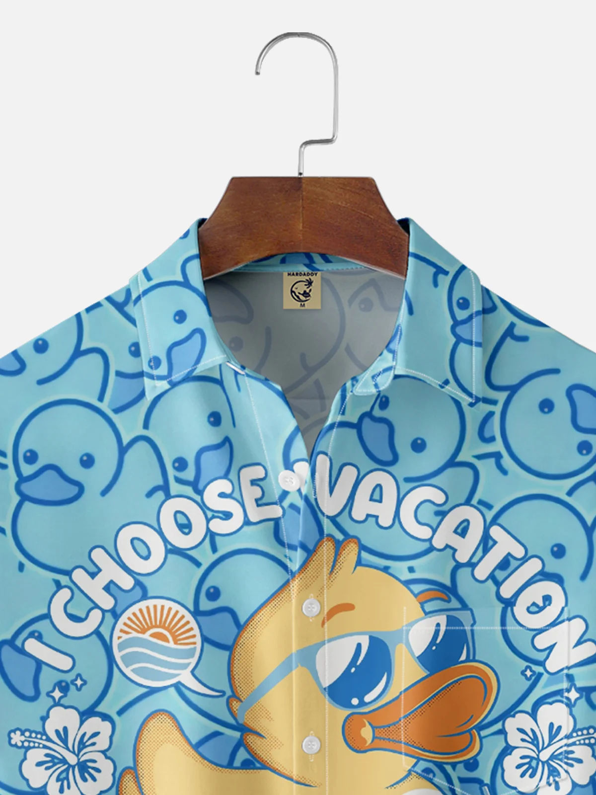 Hardaddy x Contatoeoli Studio Moisture Wicking Duck Chest Pocket Hawaiian Shirt