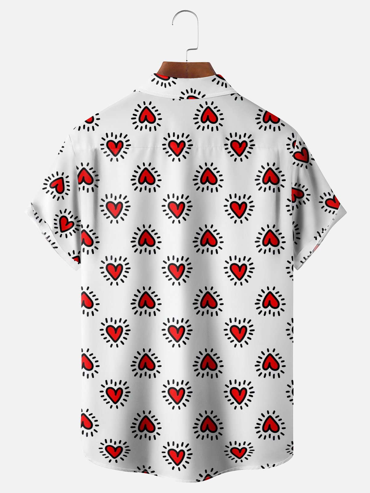 Hardaddy X Contatoeoli Studio Moisture-wicking Heart Chest Pocket Hawaiian Shirt