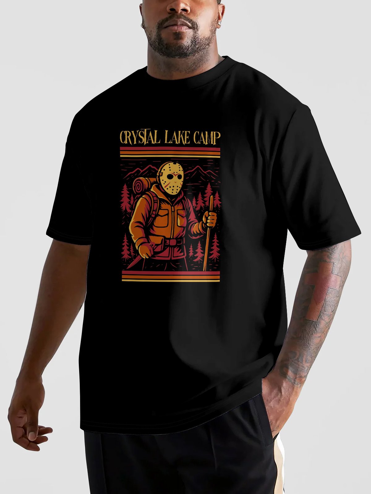Hardaddy X Contatoeoli Studio Mens Mask Man Short Sleeve T-shirt Graphic Tee