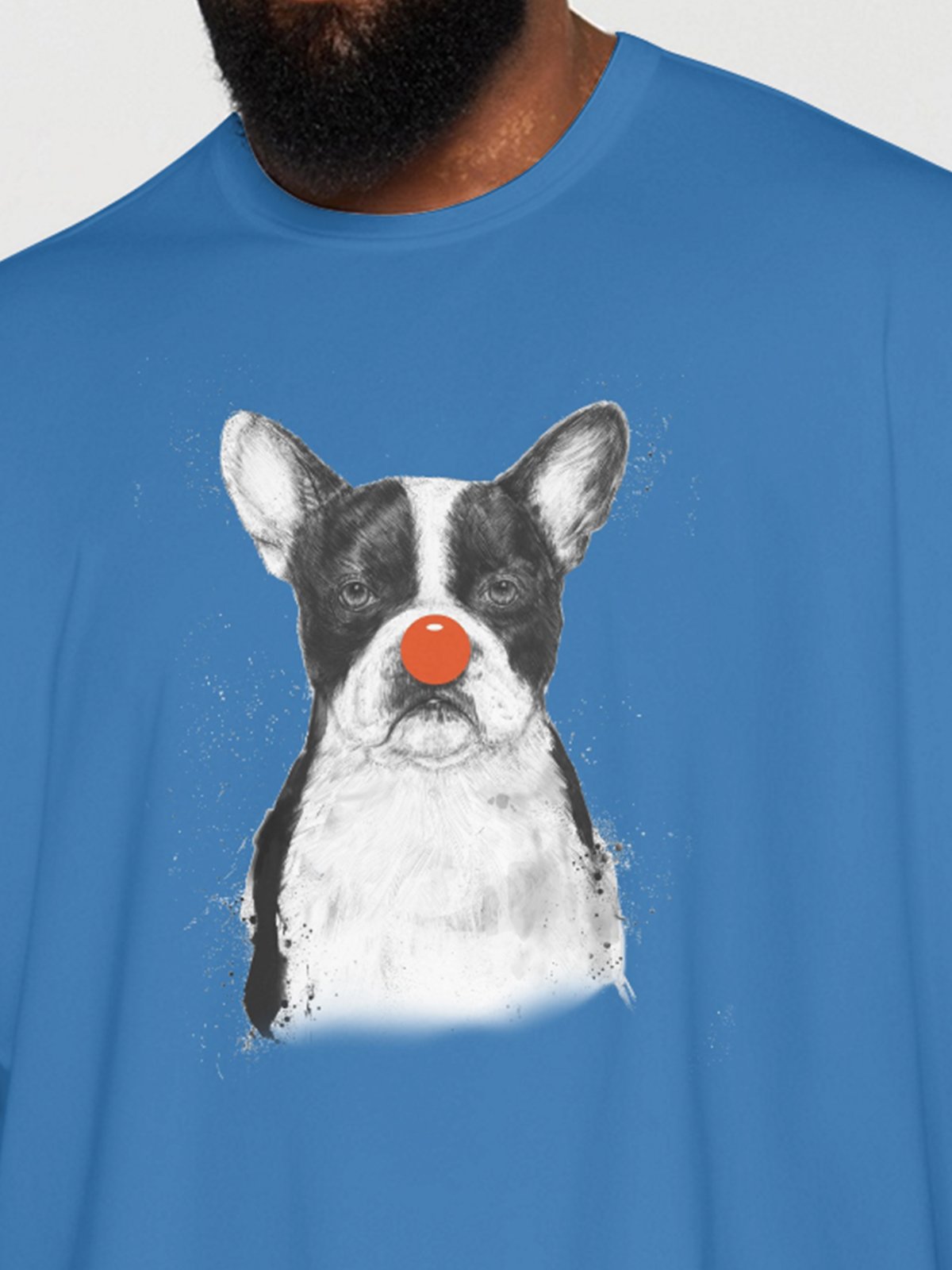 Hardaddy X Balazs Solti Men's Bulldog Short Sleeve T-shirt Graphic Tee