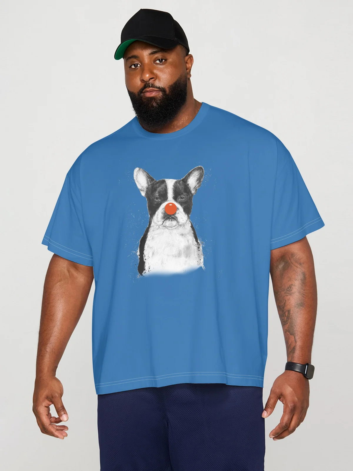 Hardaddy X Balazs Solti Men's Bulldog Short Sleeve T-shirt Graphic Tee
