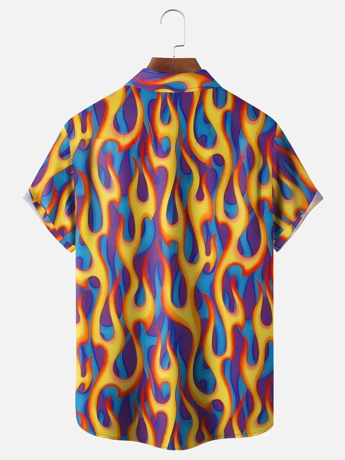 Moisture-wicking Rock Roll Music Guitar Dog Chest Pocket Casual Shirt