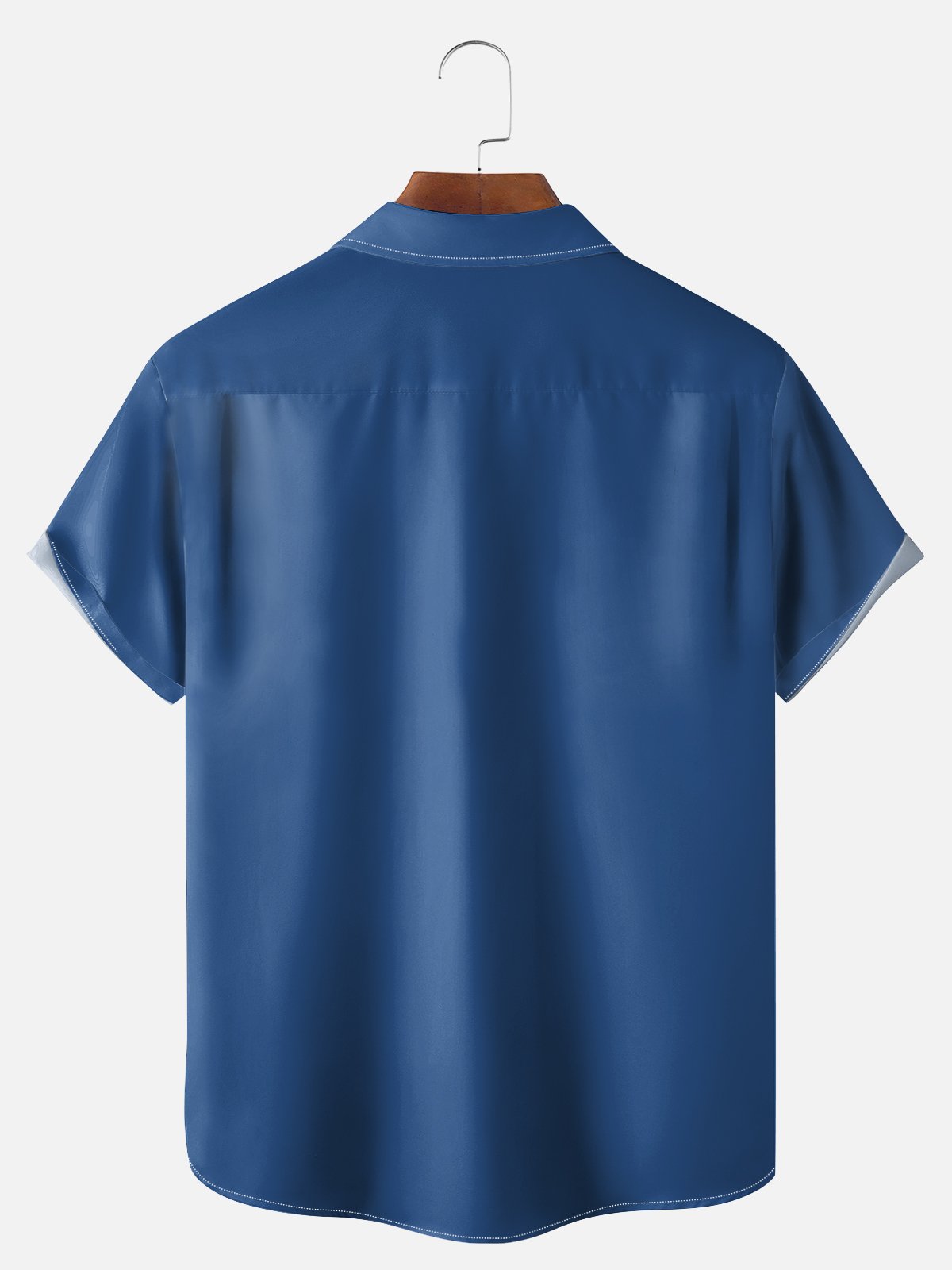Big Size Moisture-wicking Quint's Shark Fishing Chest Pocket Bowling Shirt