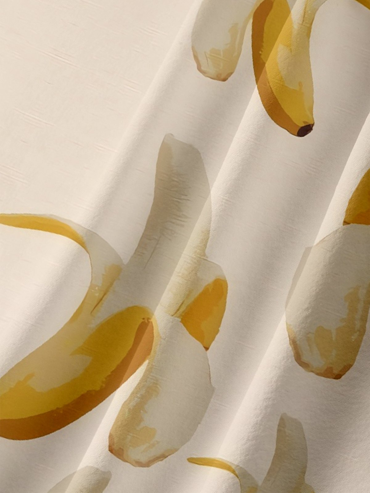 Moisture-wicking Fun Casual Banana Chest Pocket Hawaiian Shirt