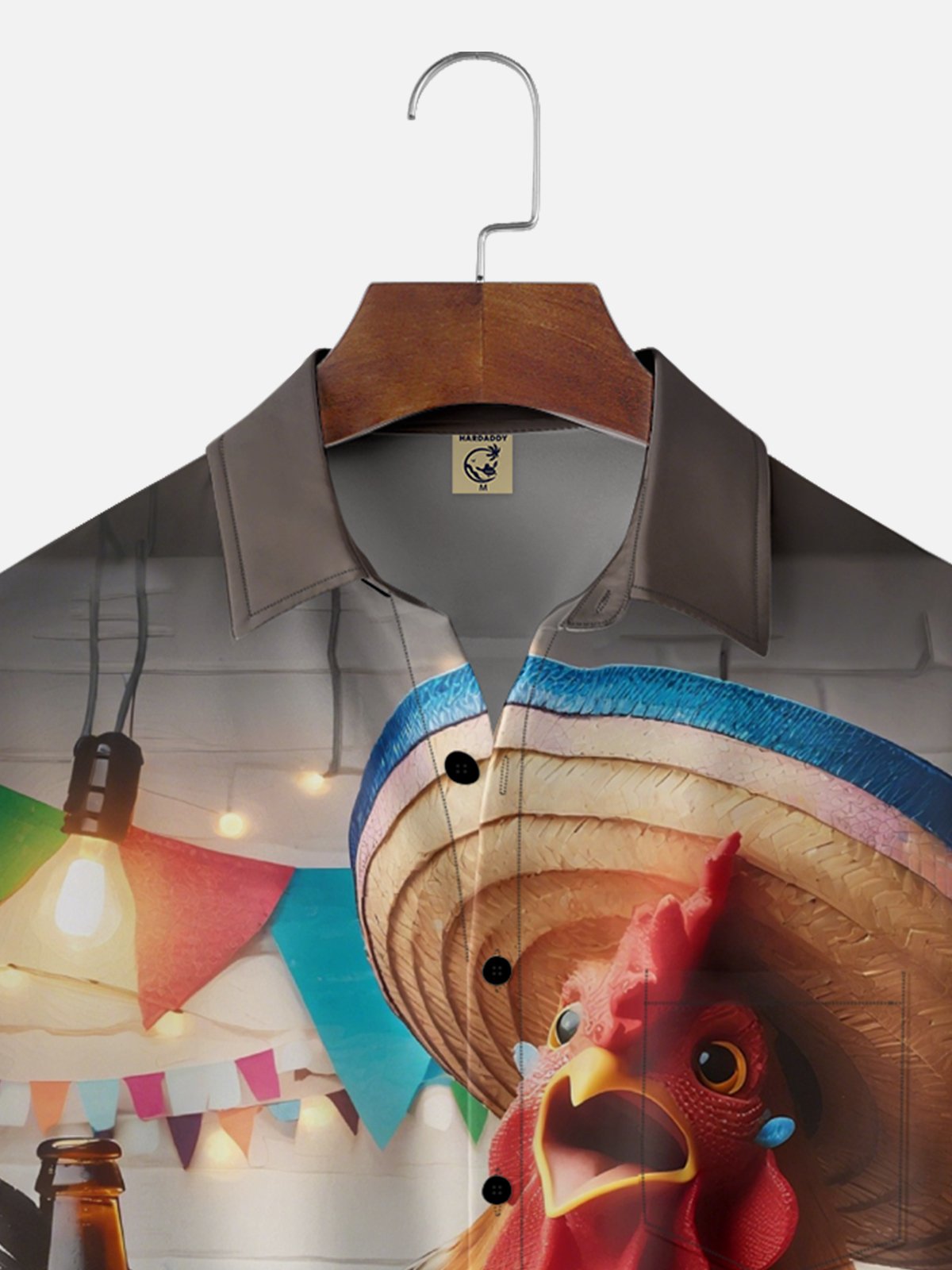 Moisture-wicking Oktoberfest Party Funny Chicken Chest Pocket Casual Shirt