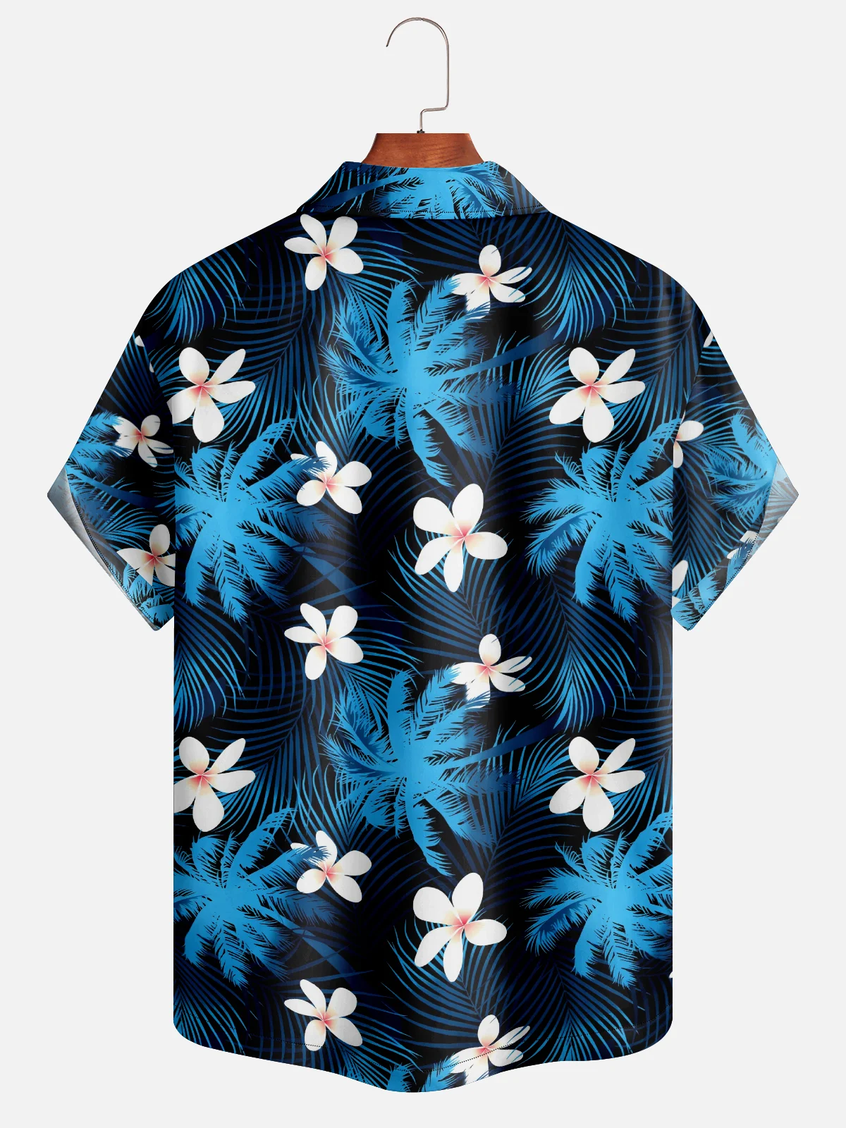 Moisture Wicking Tropical Floral Coconut Tree Hawaiian Shirt