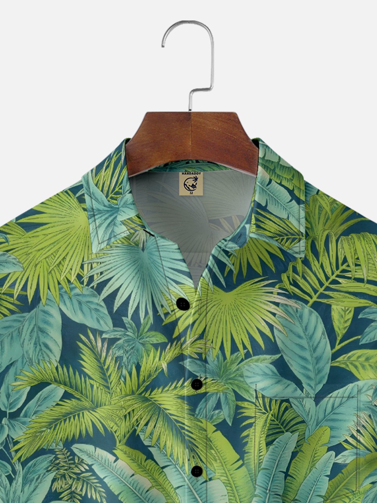 Moisture Wicking Vintage Botanical Chest Pocket Hawaiian Shirt