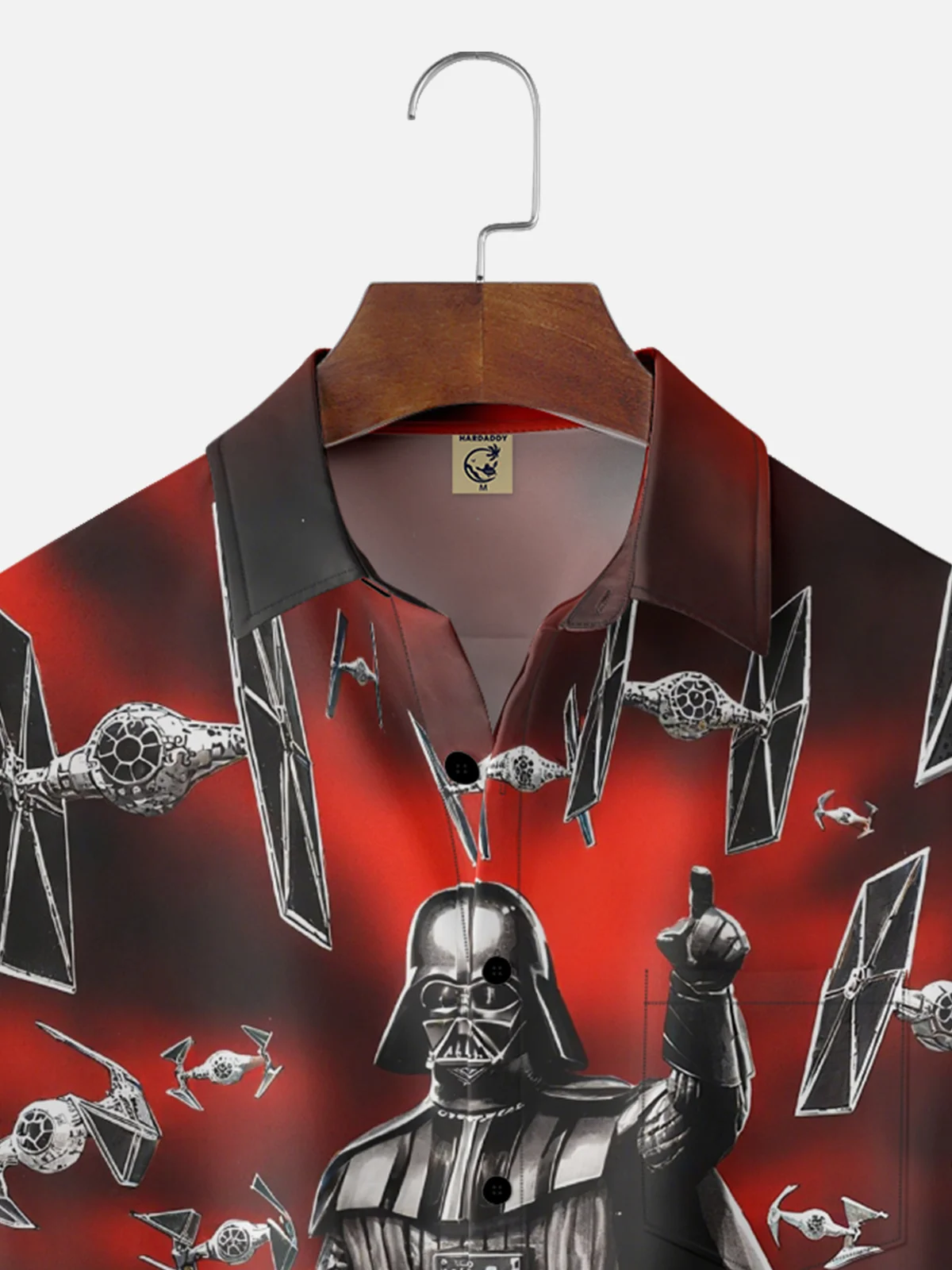 Moisture Wicking Star Robot Chest Pocket Hawaiian Shirt
