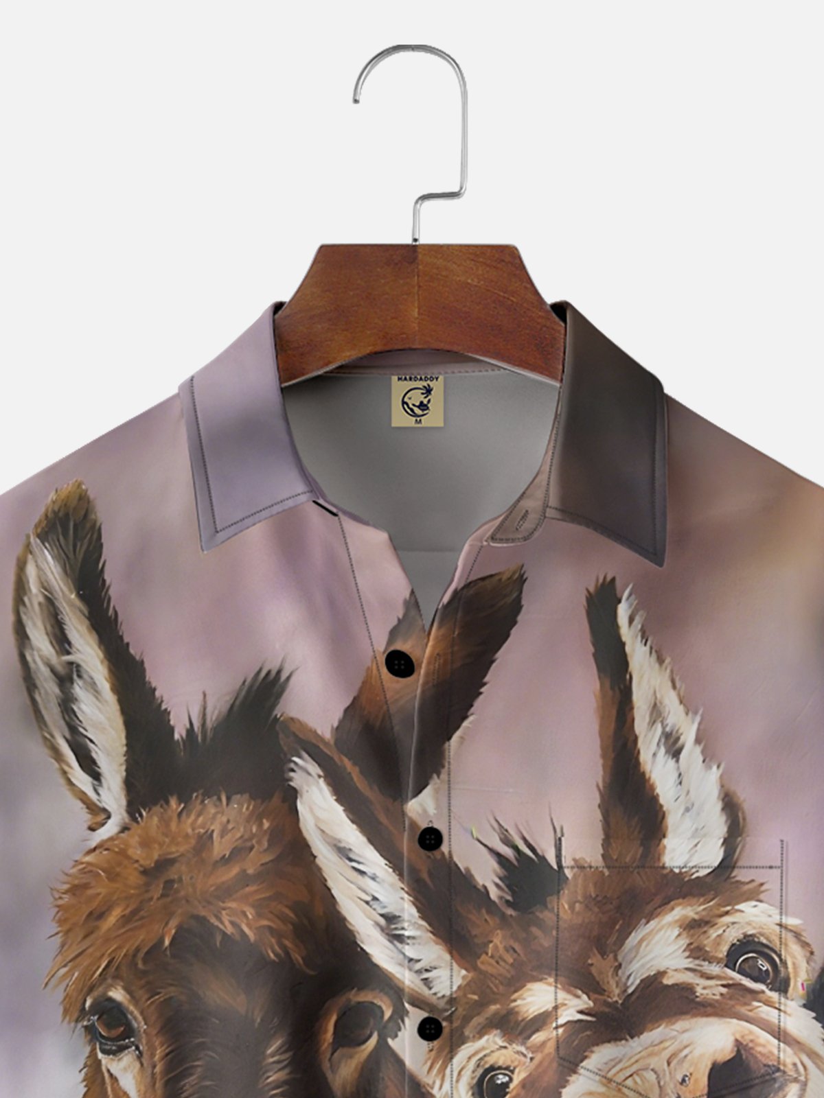 Moisture-Wicking Ombre Abstract Donkey Chest Pocket Hawaiian Shirt