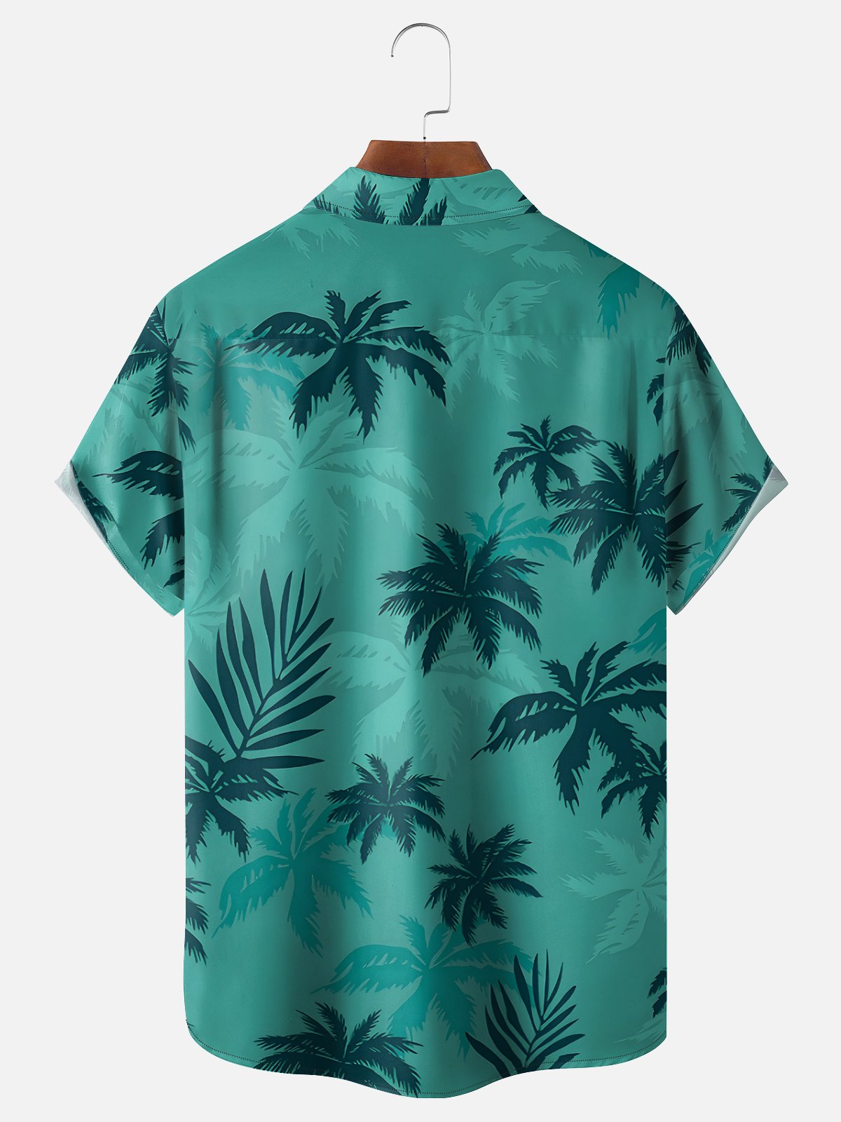 Moisture Wicking GTA Vice City Tommy Vercetti Coconut Tree Chest Pocket Hawaiian Shirt