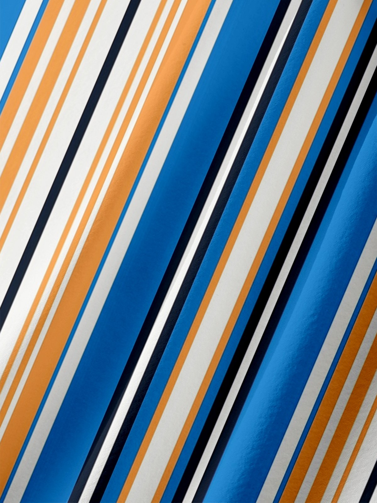 Moisture Wicking Geometric Stripes Chest Pocket Hawaiian Shirt