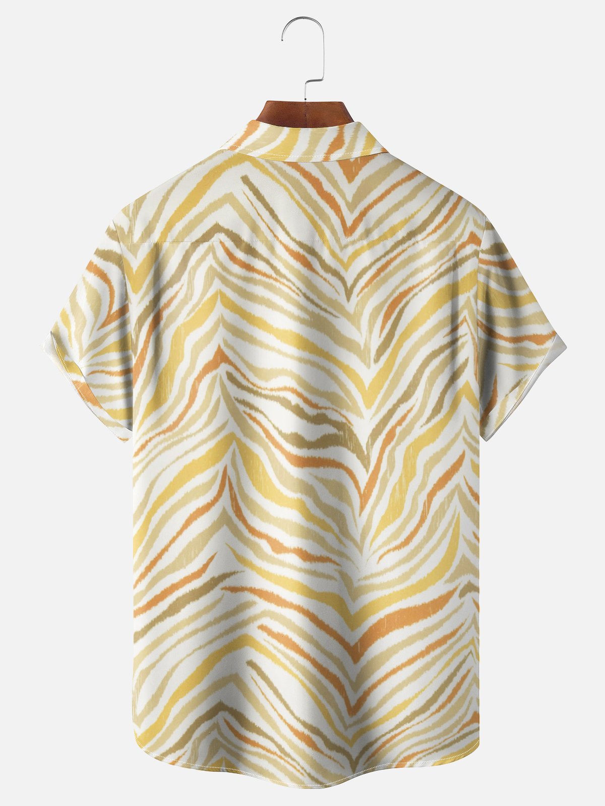 Moisture Wicking Animal Print Leopard Chest Pocket Hawaiian Shirt