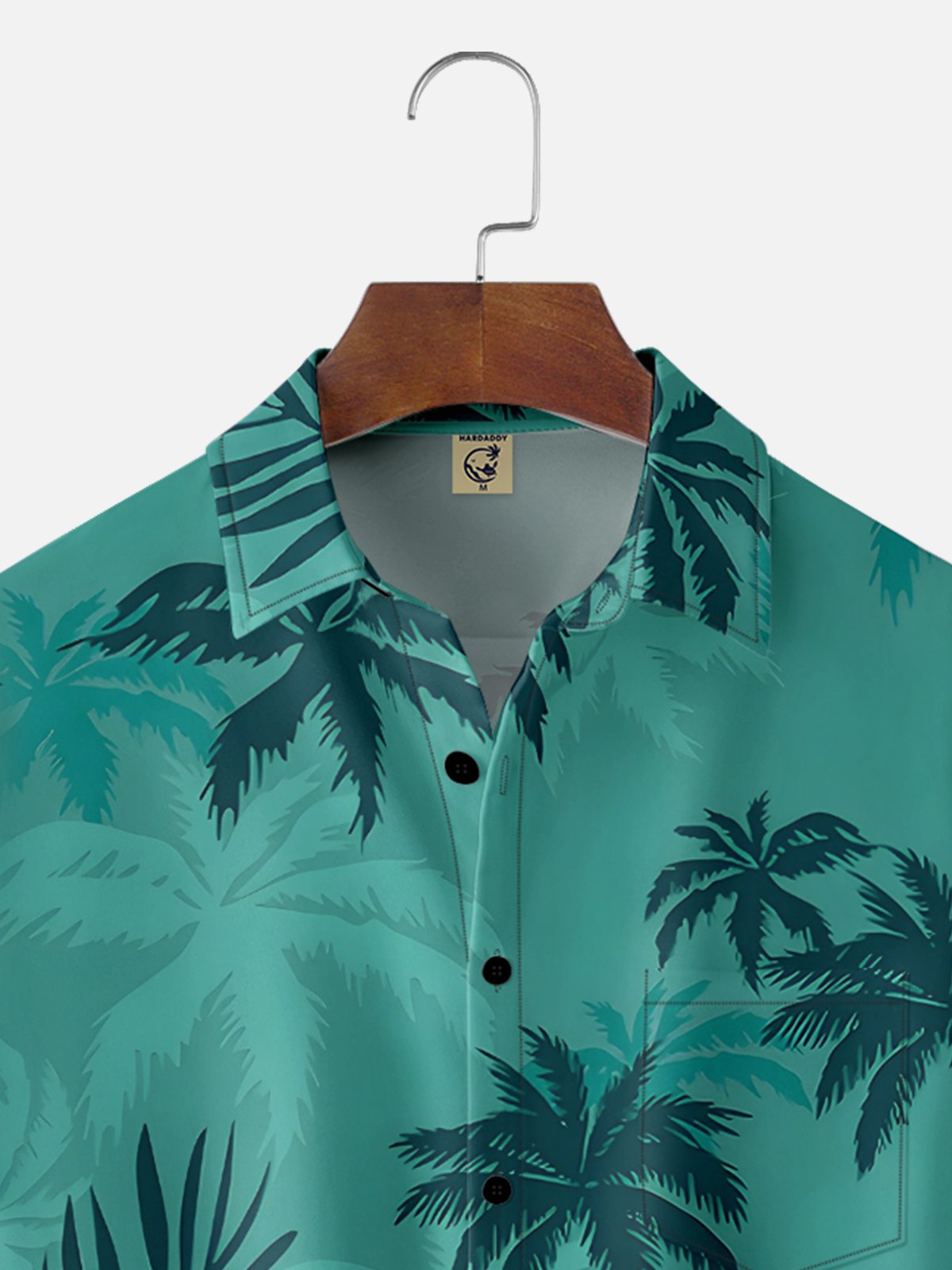 Moisture Wicking GTA Vice City Tommy Vercetti Coconut Tree Chest Pocket Hawaiian Shirt