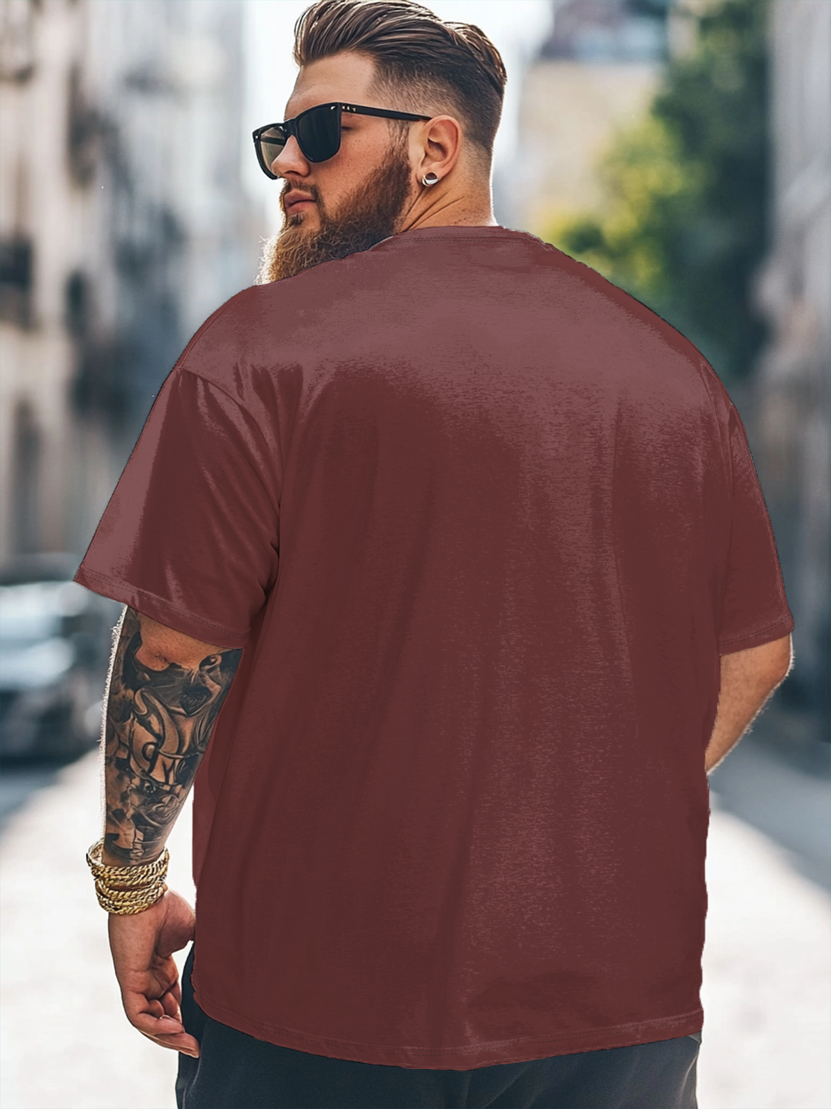 Hardaddy x Mikekoubou Big Size Men's Cat Funny Photo Art Loose T-shirt