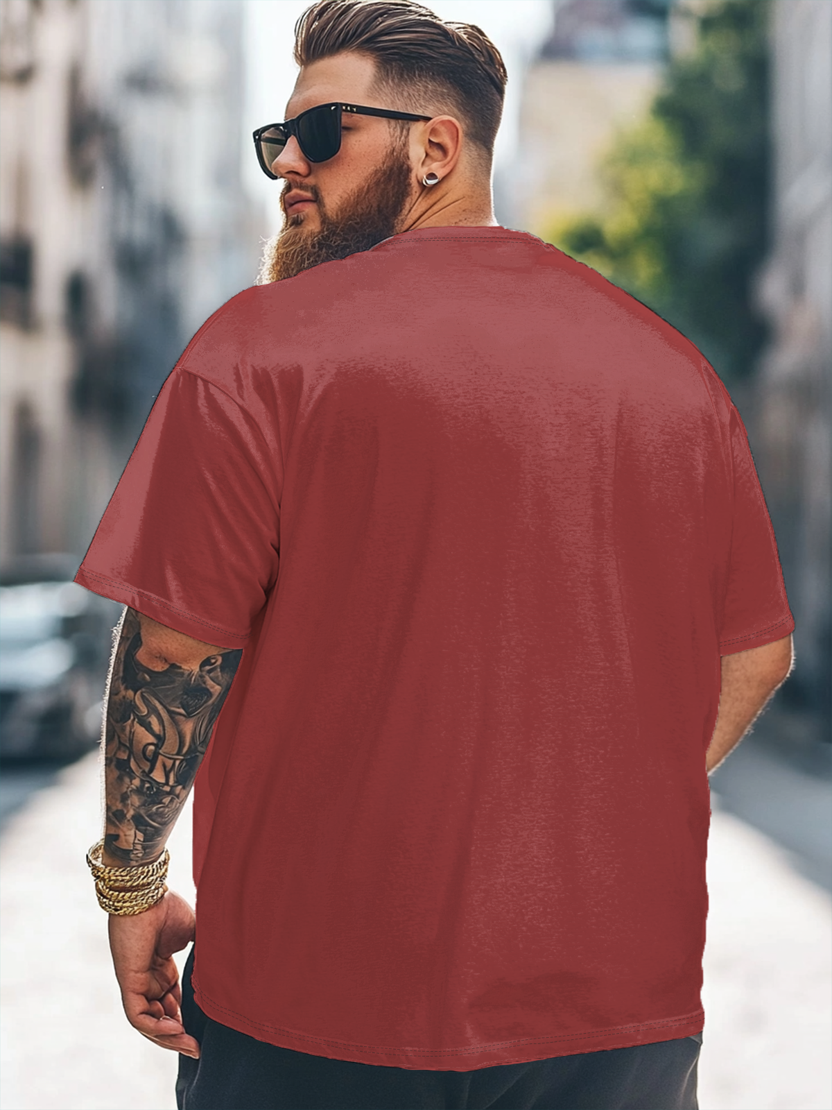 Hardaddy x Mikekoubou Big Size Men's Christmas Reindeer Art Loose T-shirt