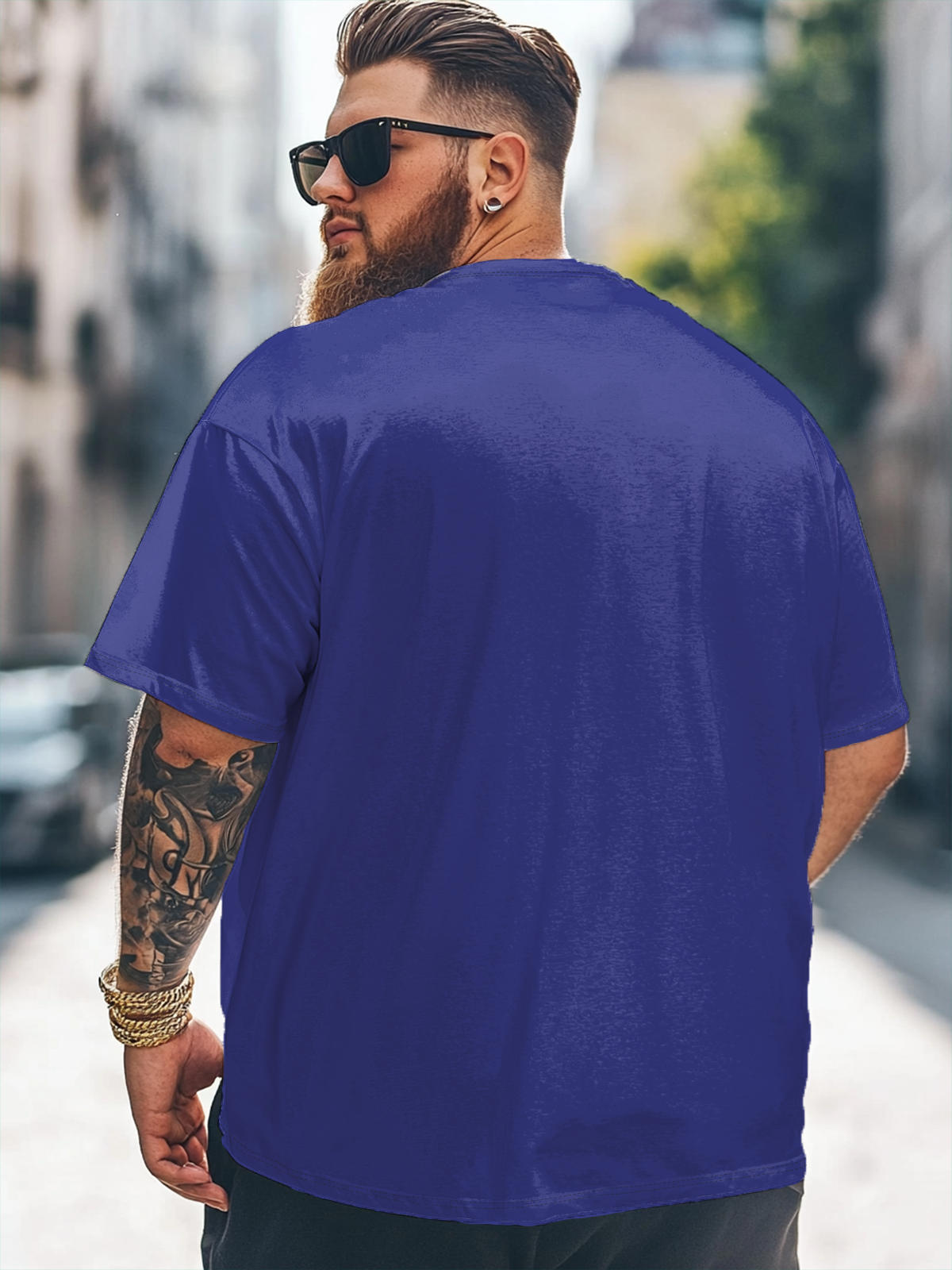 Hardaddy x Mikekoubou Big Size Men's Tiger Funny Portrait Art Loose T-shirt