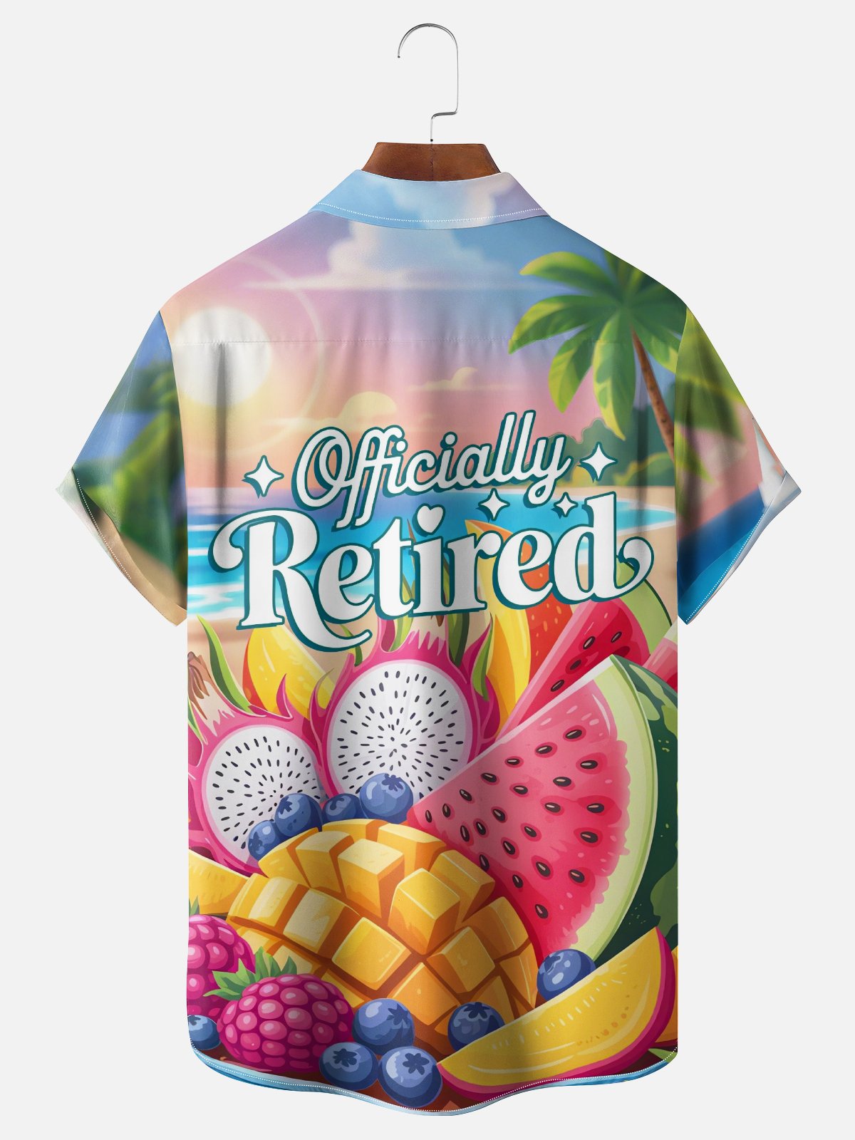 Moisture-wicking Official Retired Fruits Chest Pocket Casual Shirt