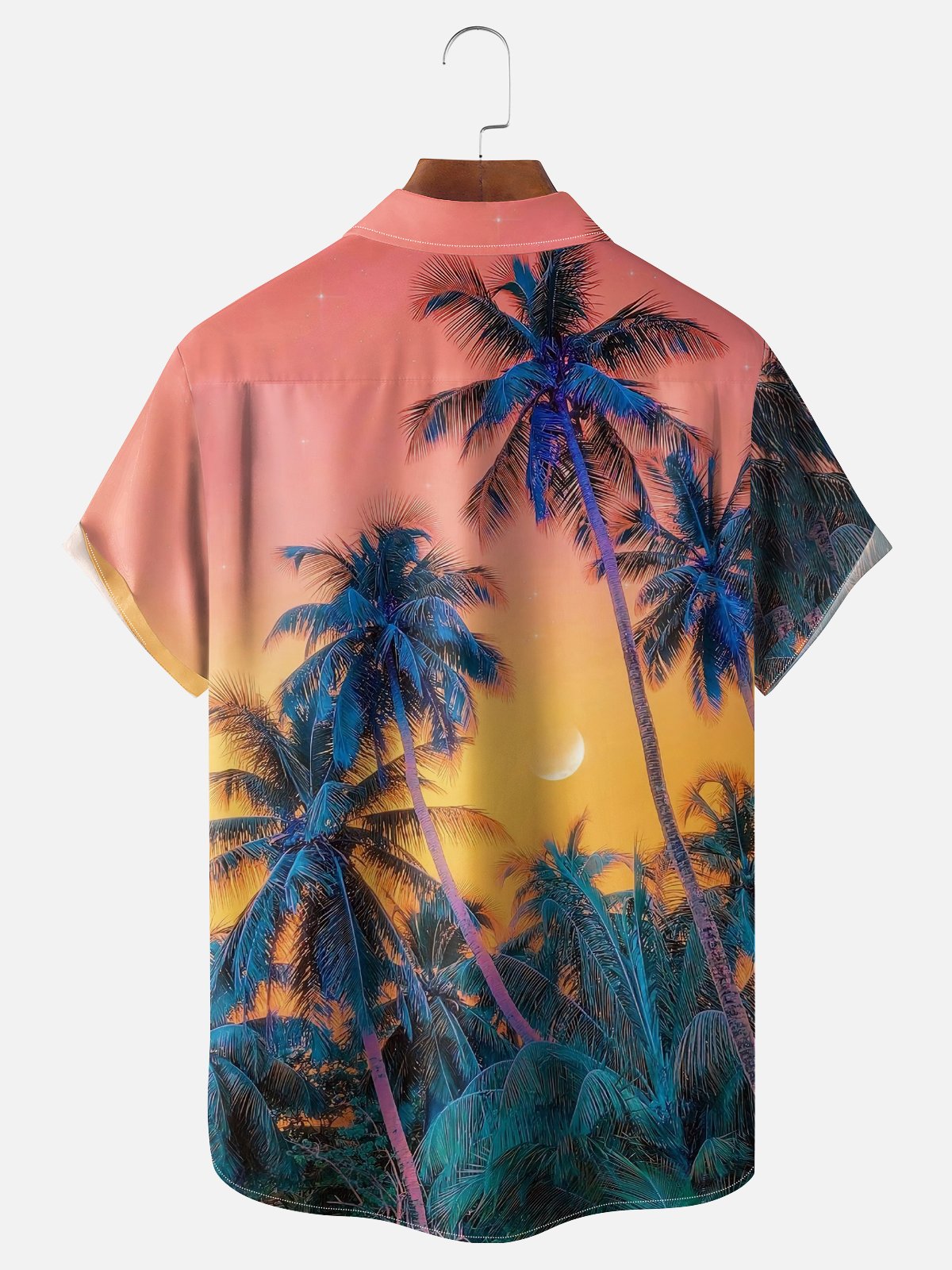 Moisture Wicking Retired Not My Problem Anymore Coconut Tree Chest Pocket Hawaiian Shirt