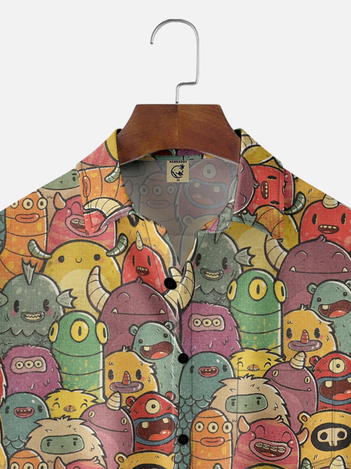 Hardaddy x Mikekoubou Moisture Wicking Art Cartoon Bug Chest Pocket Hawaiian Shirt