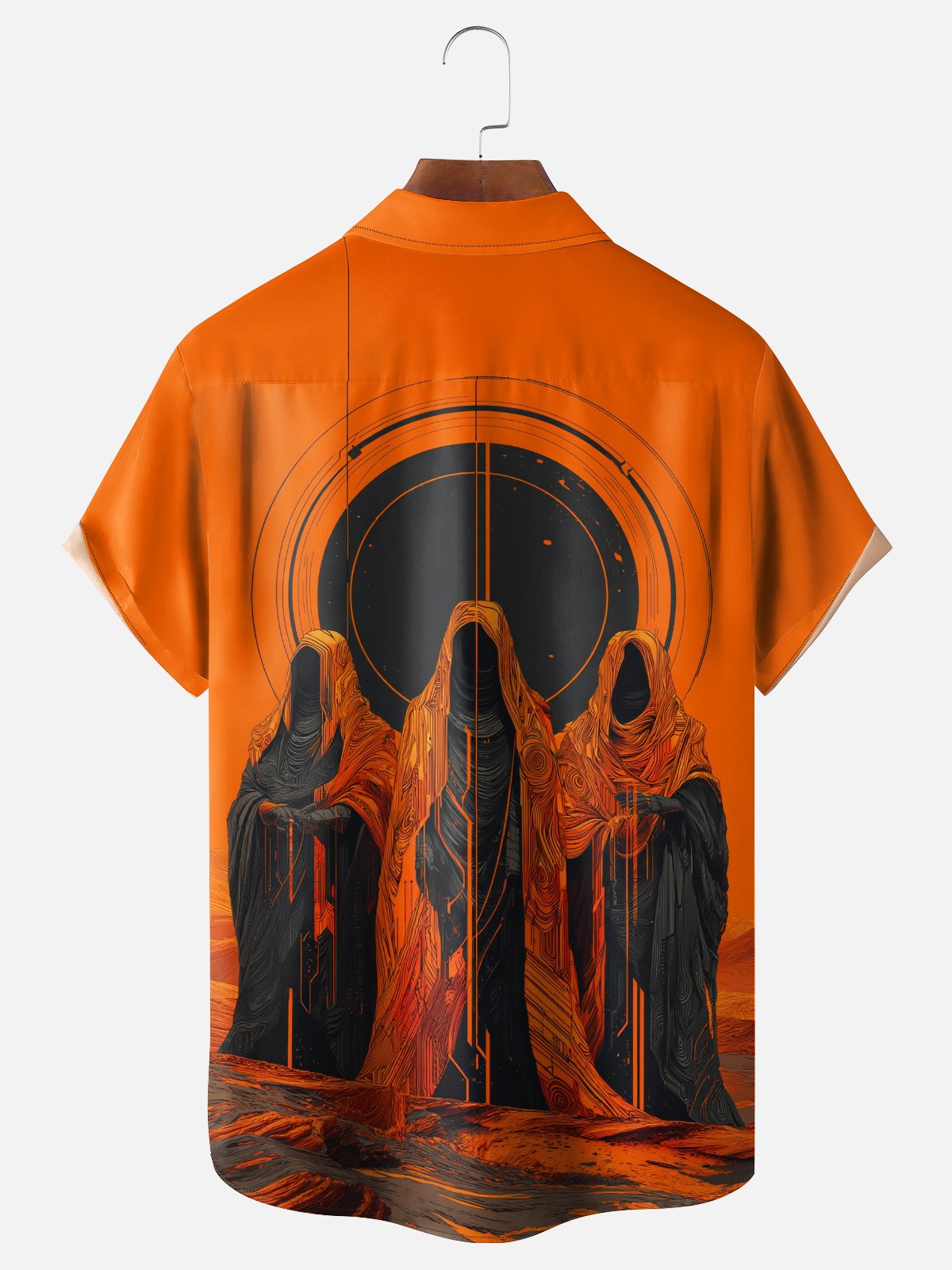 Moisture-wicking Ghost Chest Pocket Hawaiian Shirt