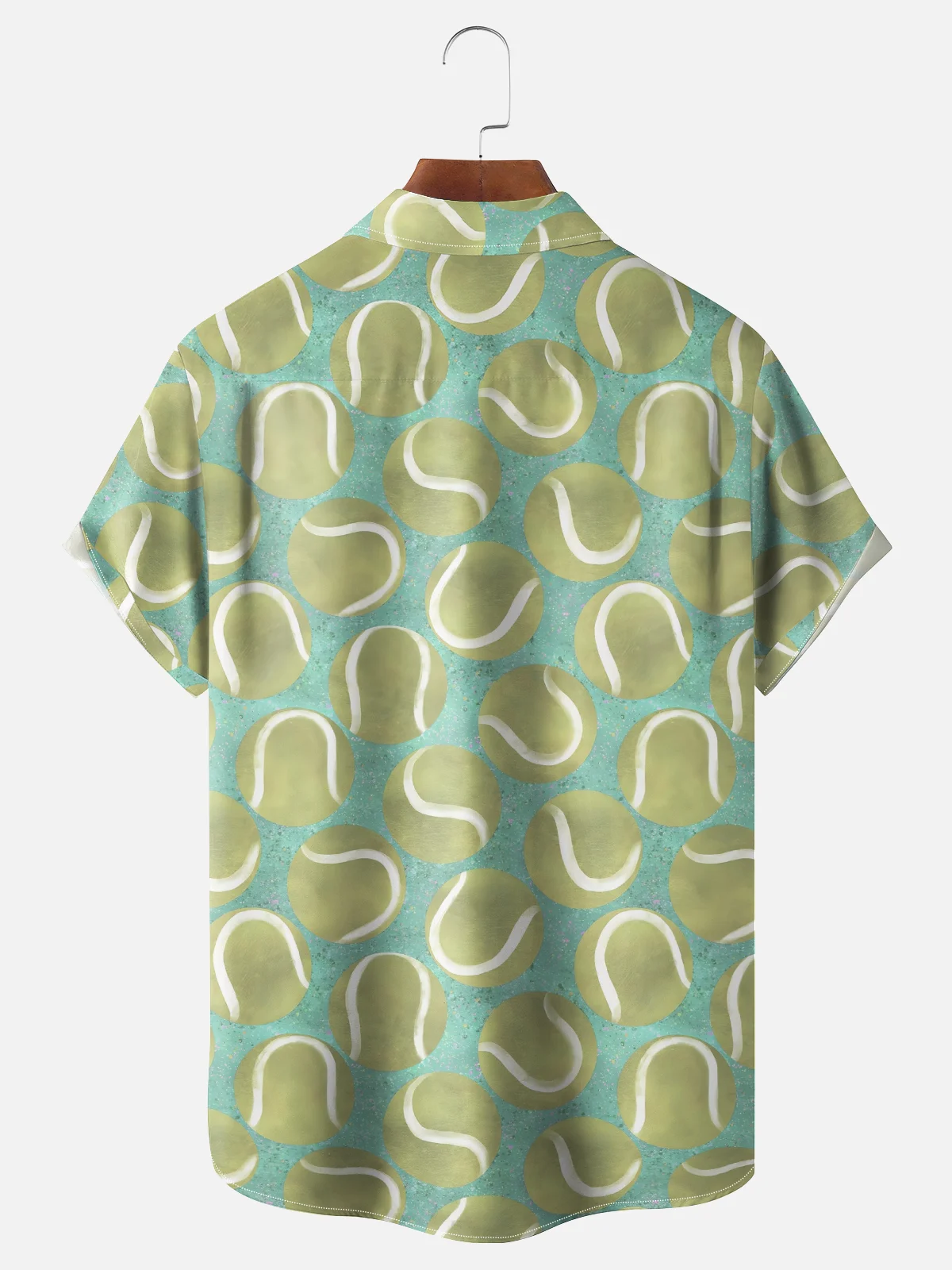 Hardaddy x Mikekoubou Moisture Wicking Art Elephant Playing Tennis Chest Pocket Hawaiian Shirt