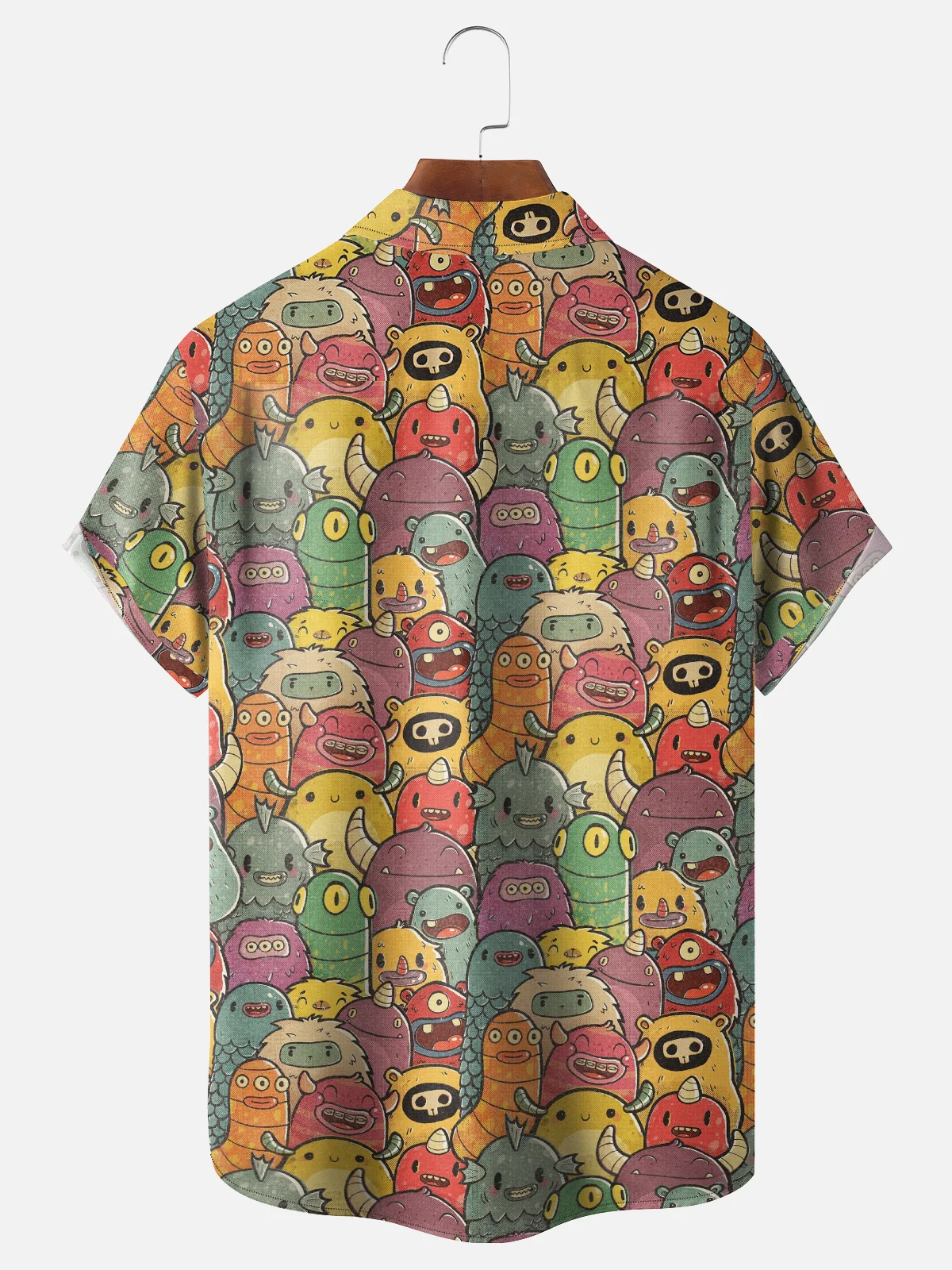 Hardaddy x Mikekoubou Moisture Wicking Art Cartoon Bug Chest Pocket Hawaiian Shirt