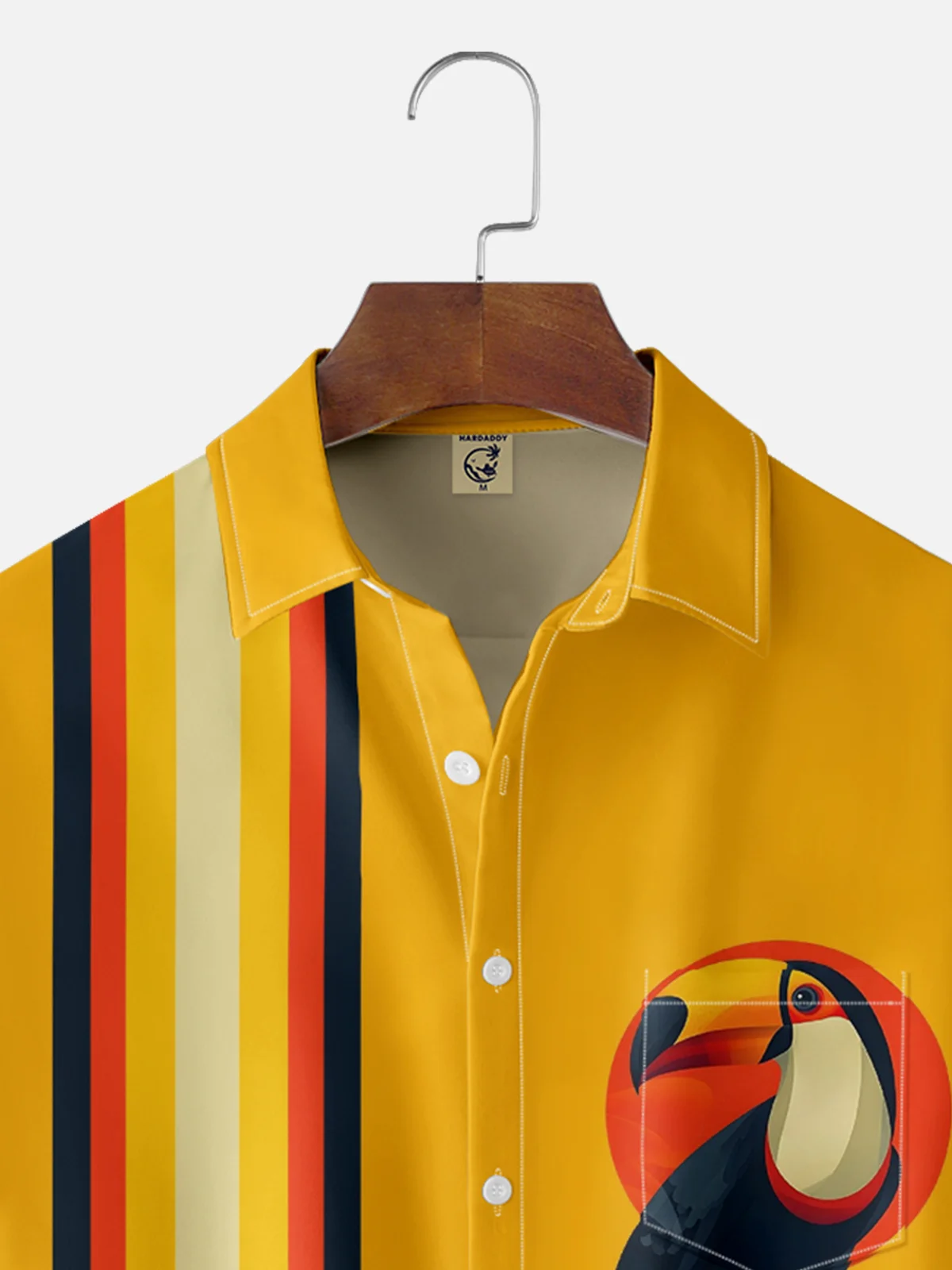 Moisture Wicking Toucan Chest Pocket Bowling Shirt