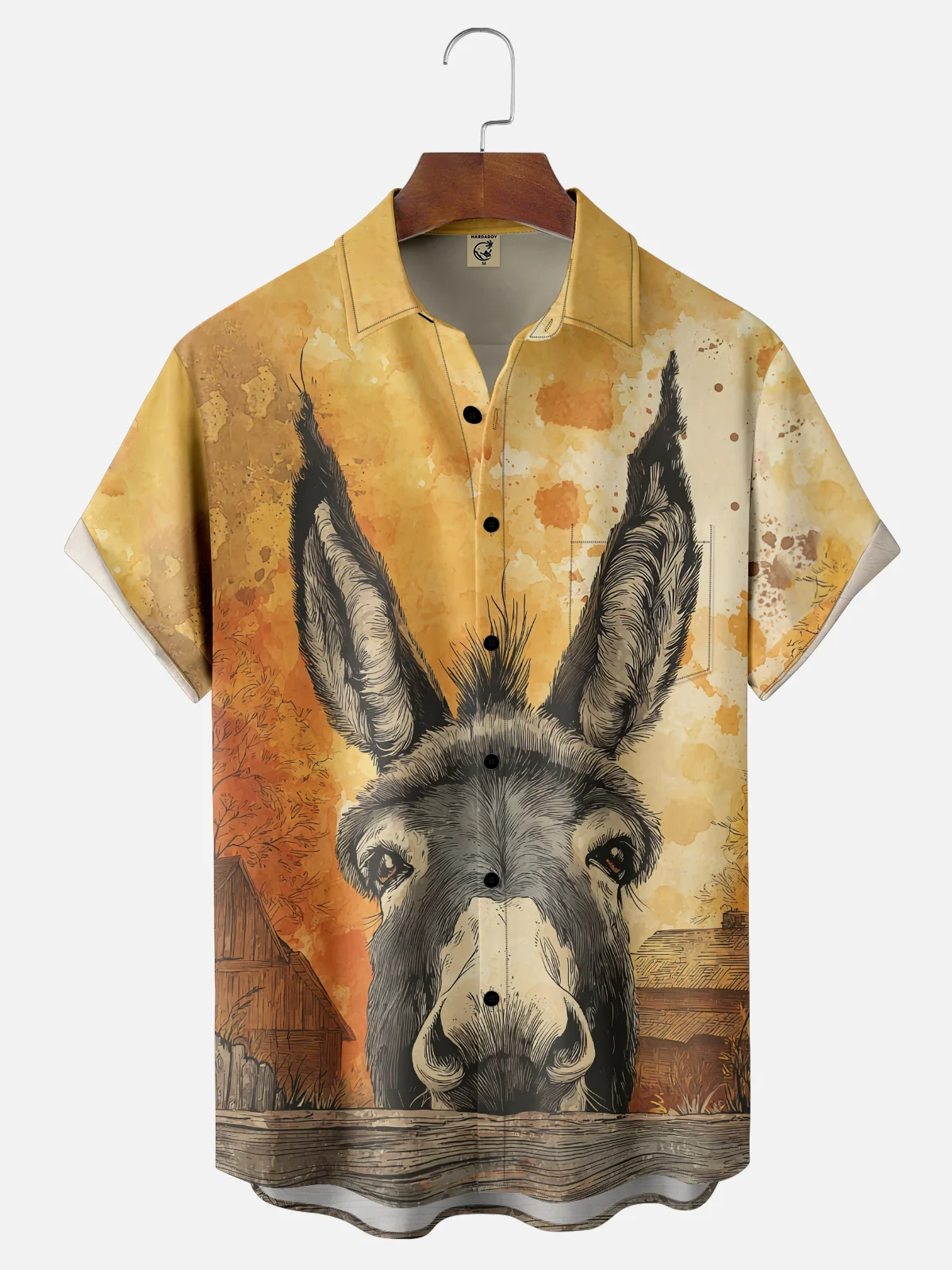 Moisture-wicking Donkey Chest Pocket Casual Shirt