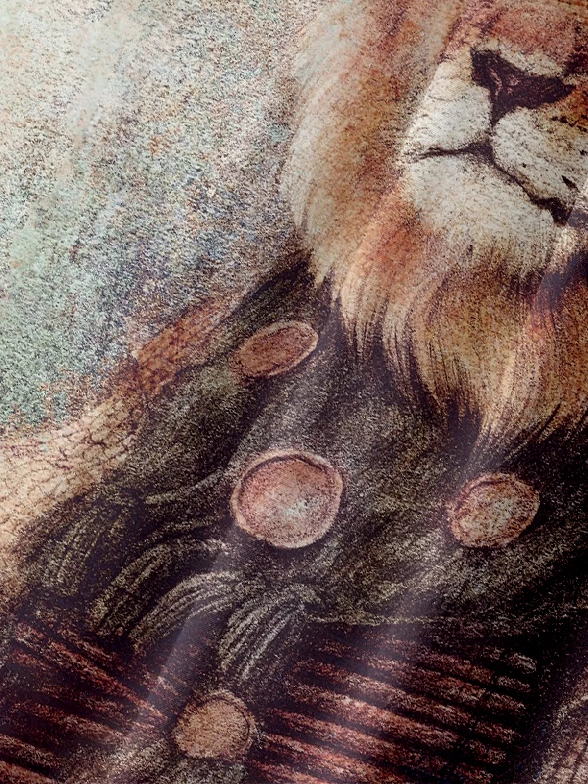 Hardaddy X Mikekoubou Moisture-wicking National Lion Chest Pocket Hawaiian Shirt