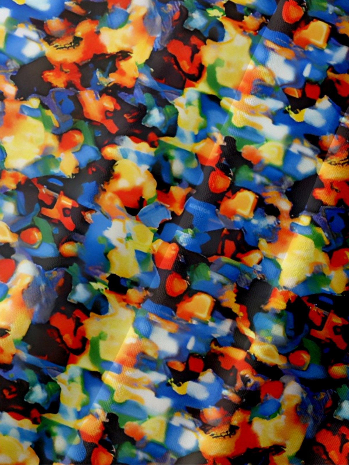 Moisture Wicking Art Gradient Dots Chest Pocket Hawaiian Shirt