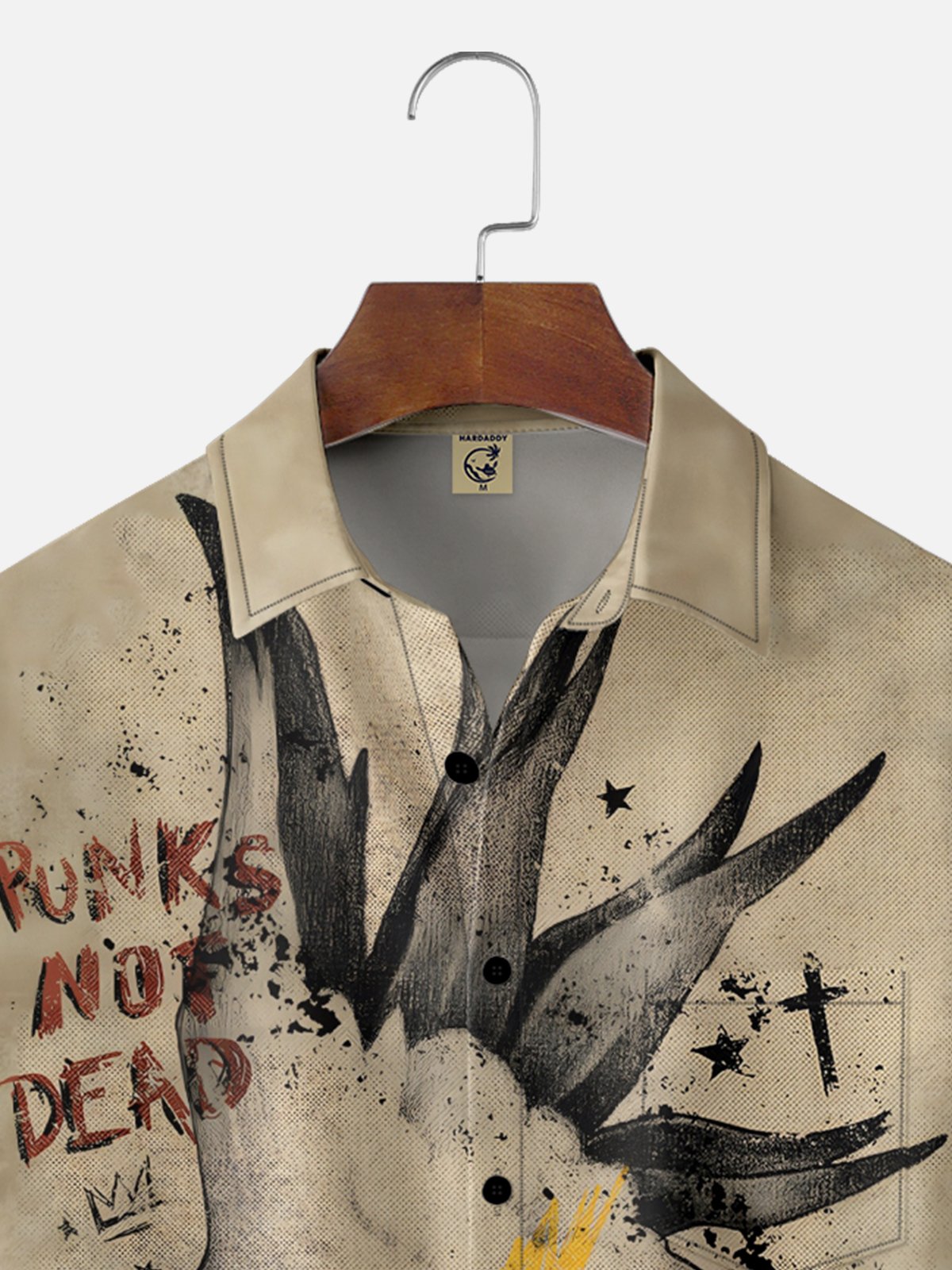 Hardaddy x Mikekoubou Moisture Wicking Vintage Rock Parrot Chest Pocket Hawaiian Shirt
