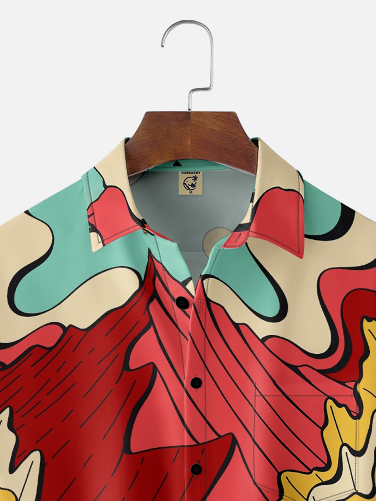 Hardaddy X Stephen Wade Moisture-wicking Landscape Mountain Chest Pocket Hawaiian Shirt