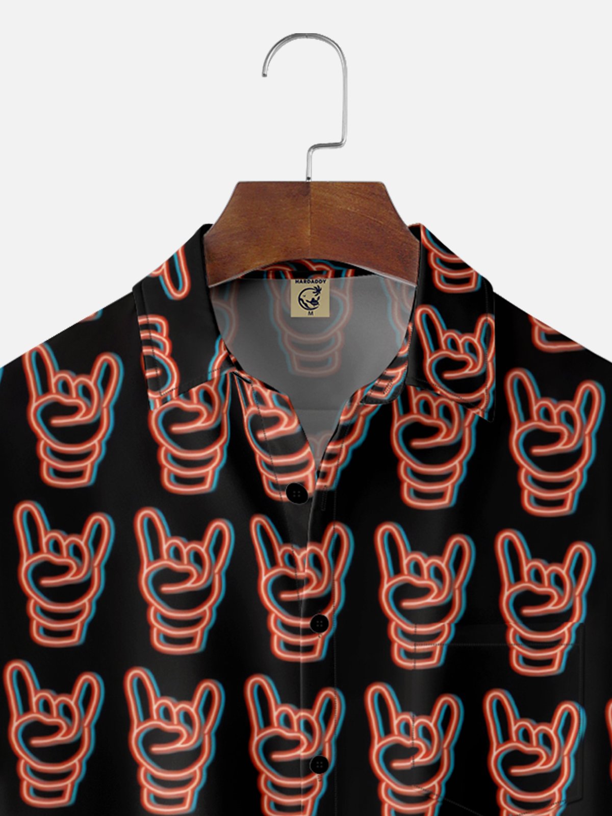 Moisture Wicking Rock Chest Pocket Hawaiian Shirt
