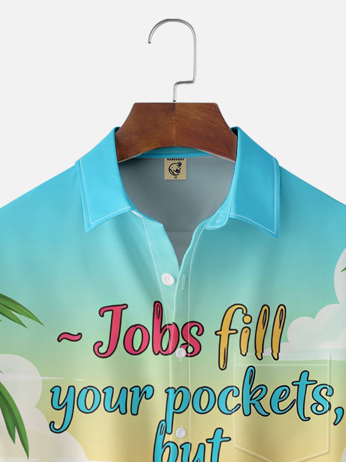 Moisture Wicking Advenhies Fll Your Sou Chest Pocket Hawaiian Shirt