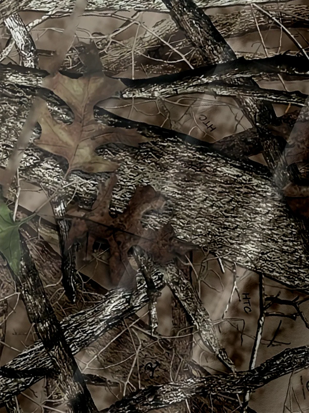 Moisture Wicking Leaves Camouflage Chest Pocket Hawaiian Shirt