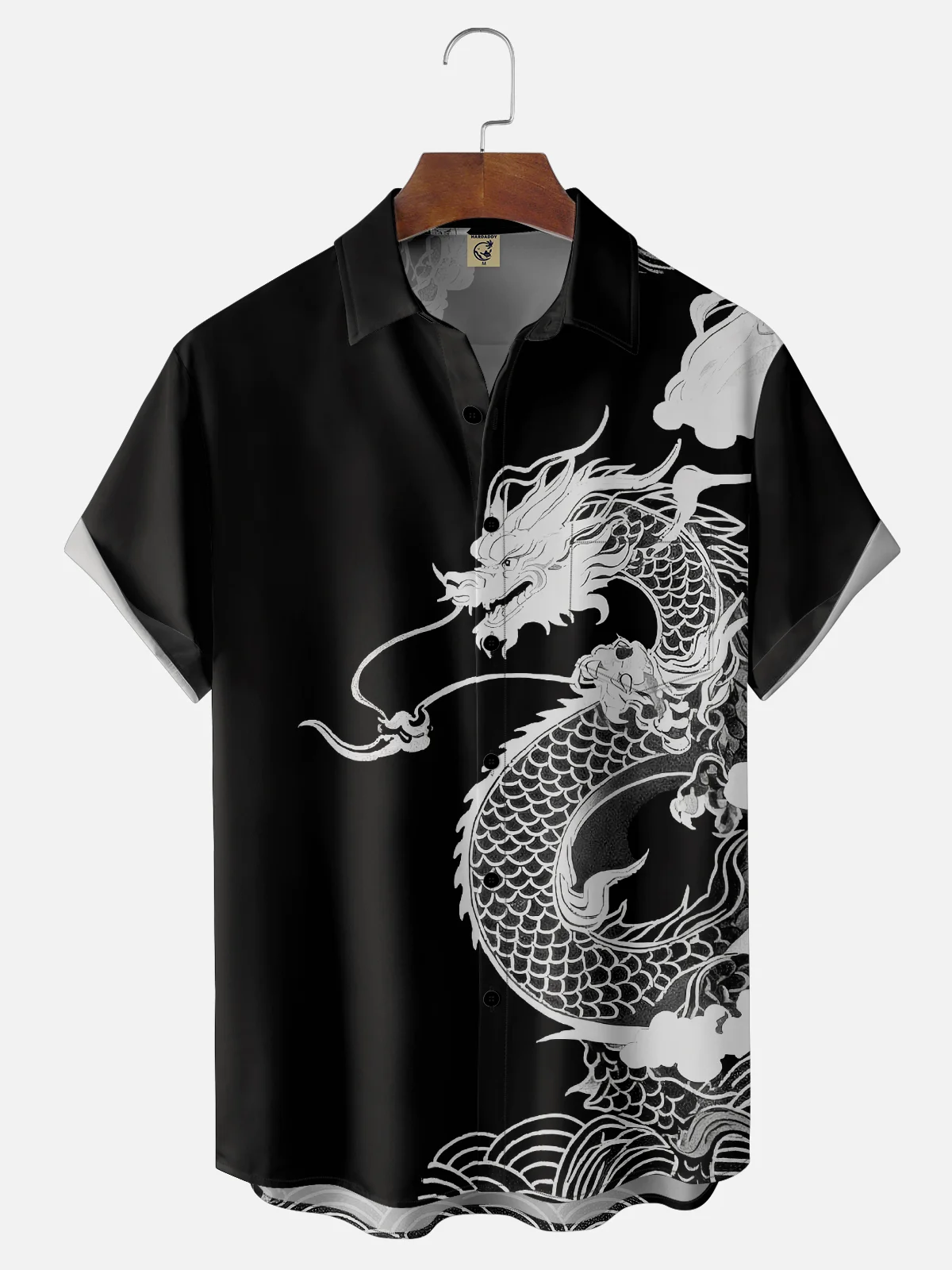 Moisture-wicking Dragon Chest Pocket Casual Shirt