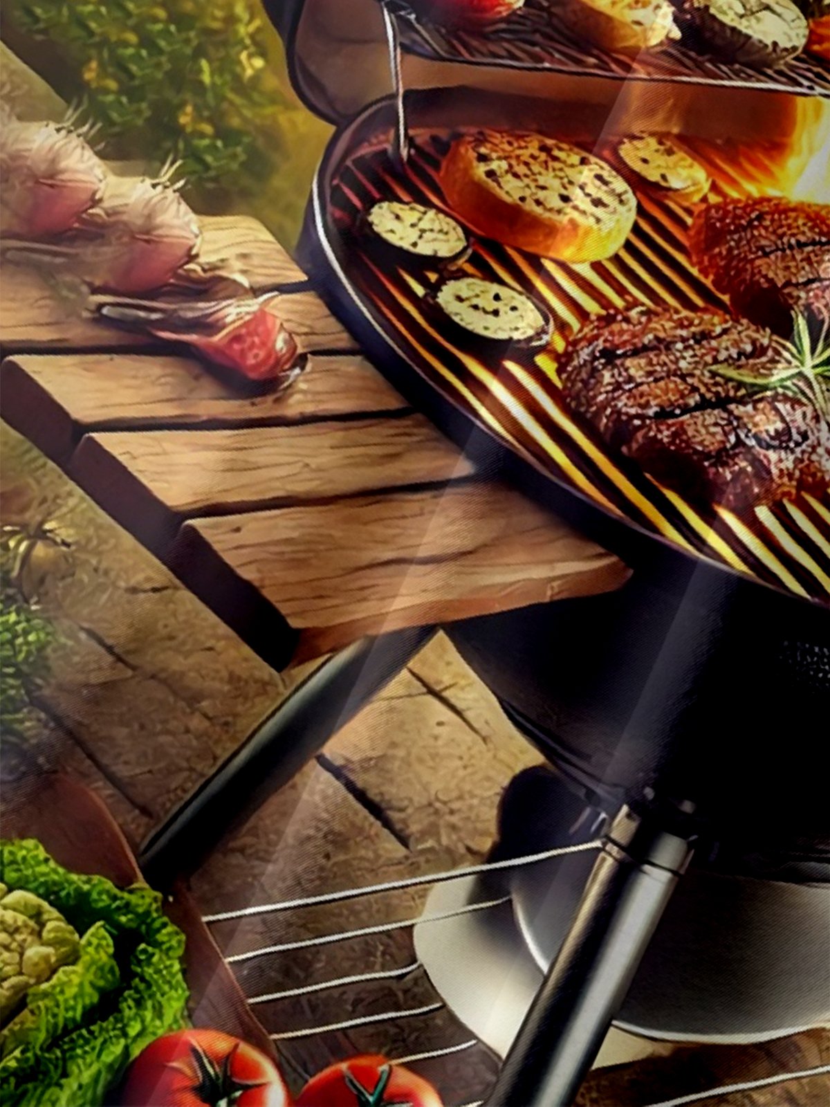 Moisture-wicking Party BBQ Fun Grill Chest Pocket Casual Shirt