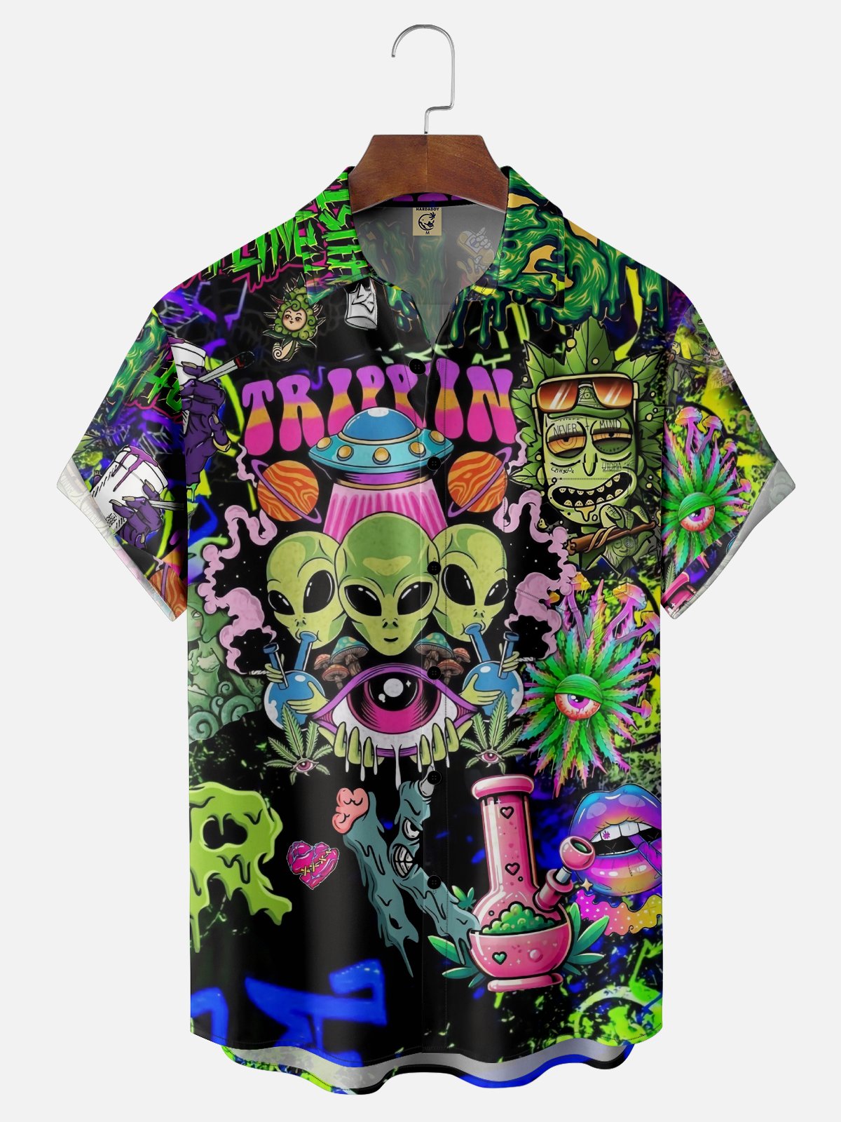 Moisture-wicking Alien Chest Pocket Casual Shirt