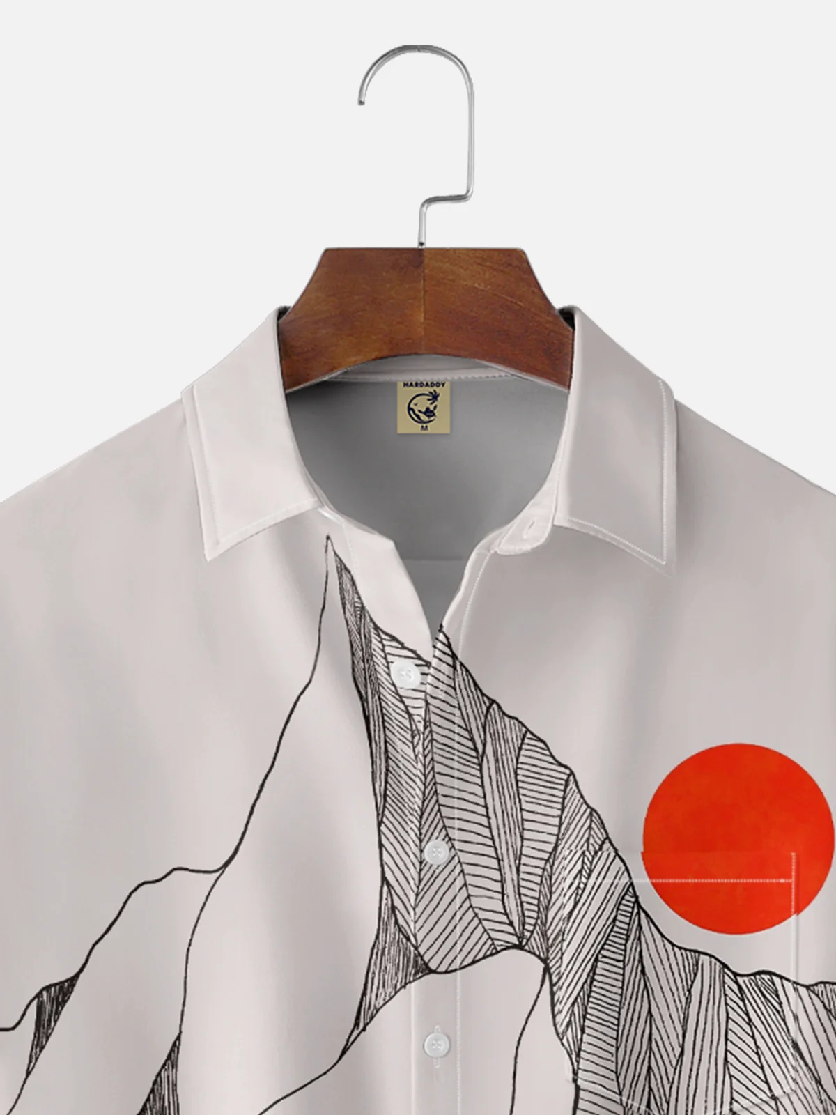 Hardaddy X Stephen Wade Moisture-wicking Landscape Mountain Chest Pocket Hawaiian Shirt