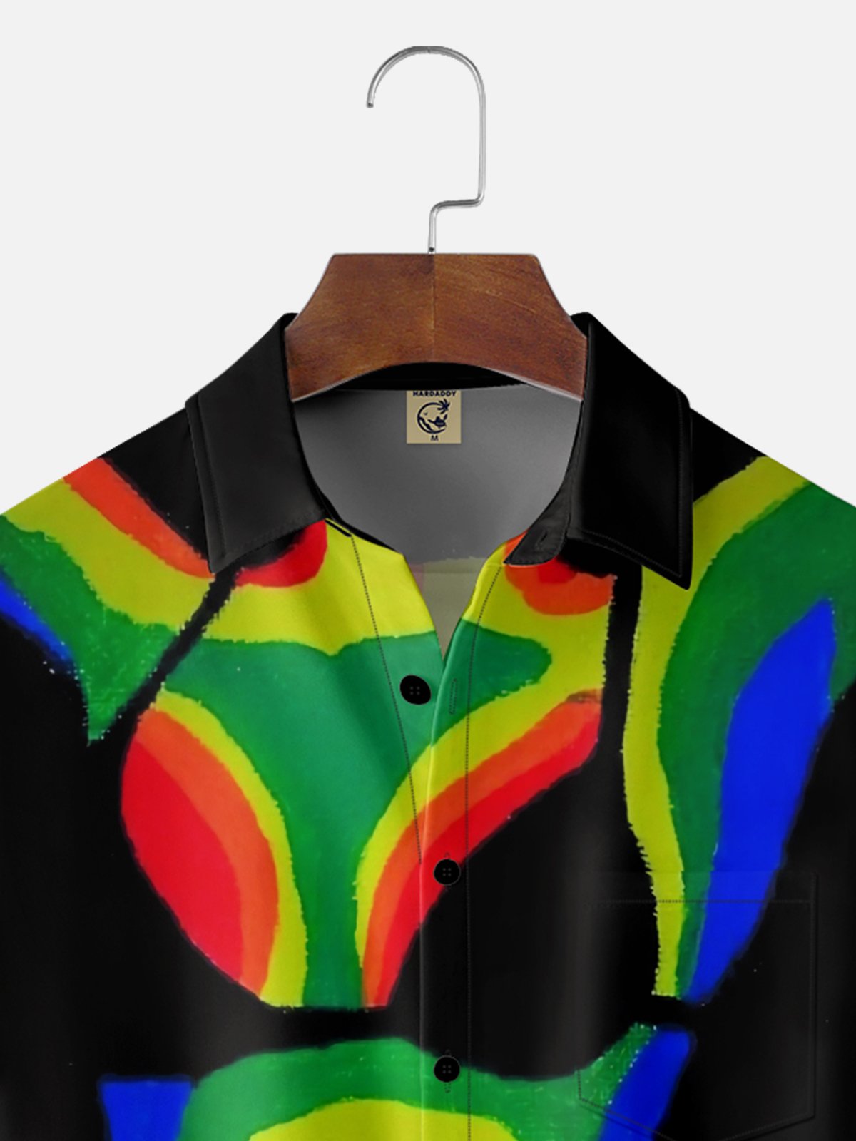 Moisture-wicking Human Body Infrared Art Bikini Chest Pocket Casual Shirt