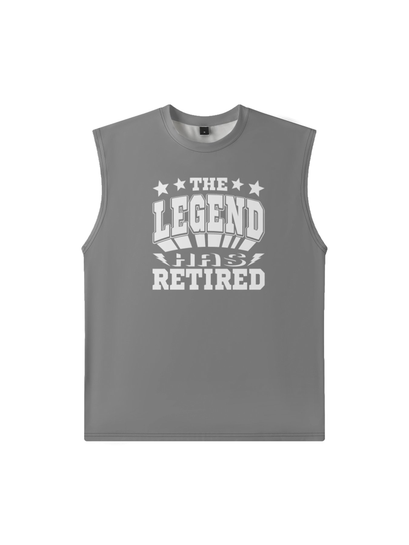 Mens Crewneck Tank Tops The Legend Has Retired Beach Sleeveless Shirt