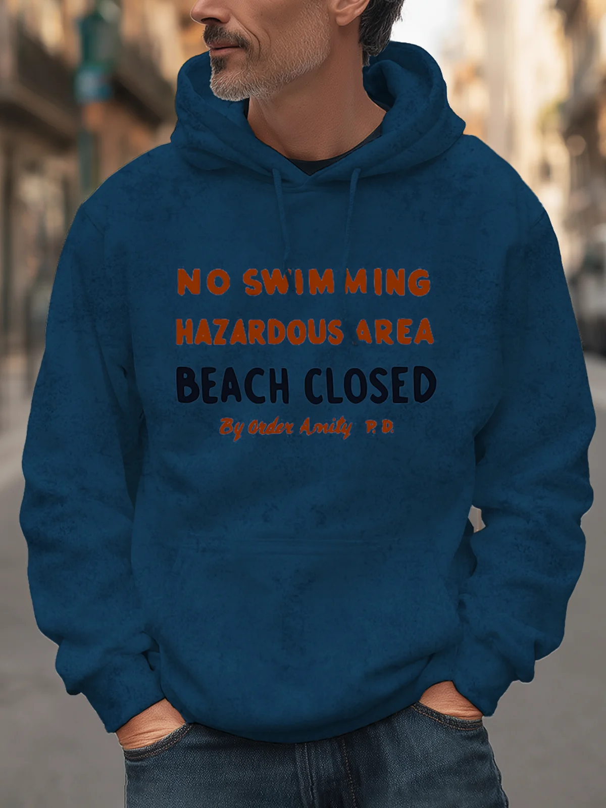 No Swimming Warning Hoodie Sweatshirt