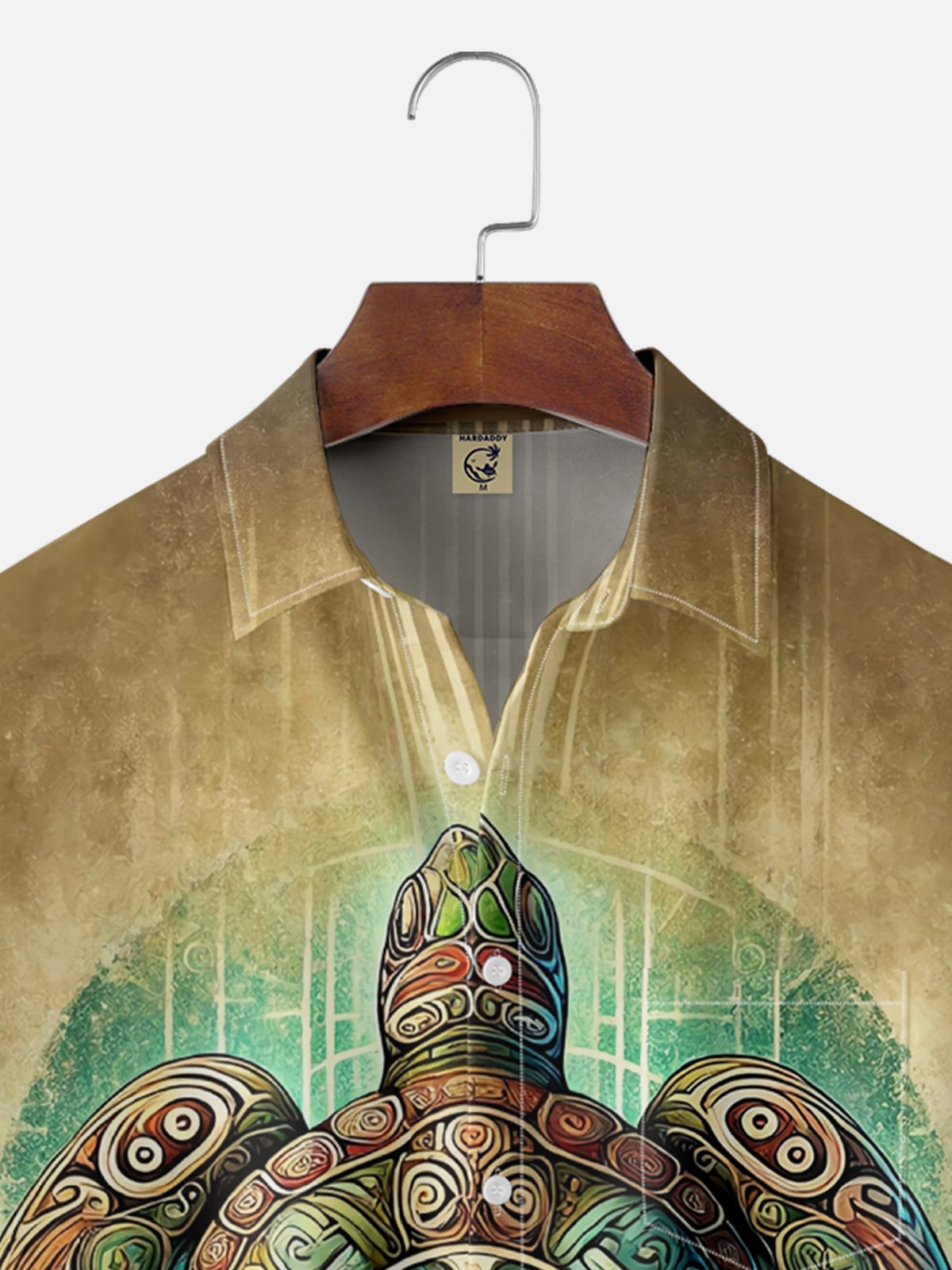 Moisture-wicking Fun Turtle Art Chest Pocket Hawaiian Shirt