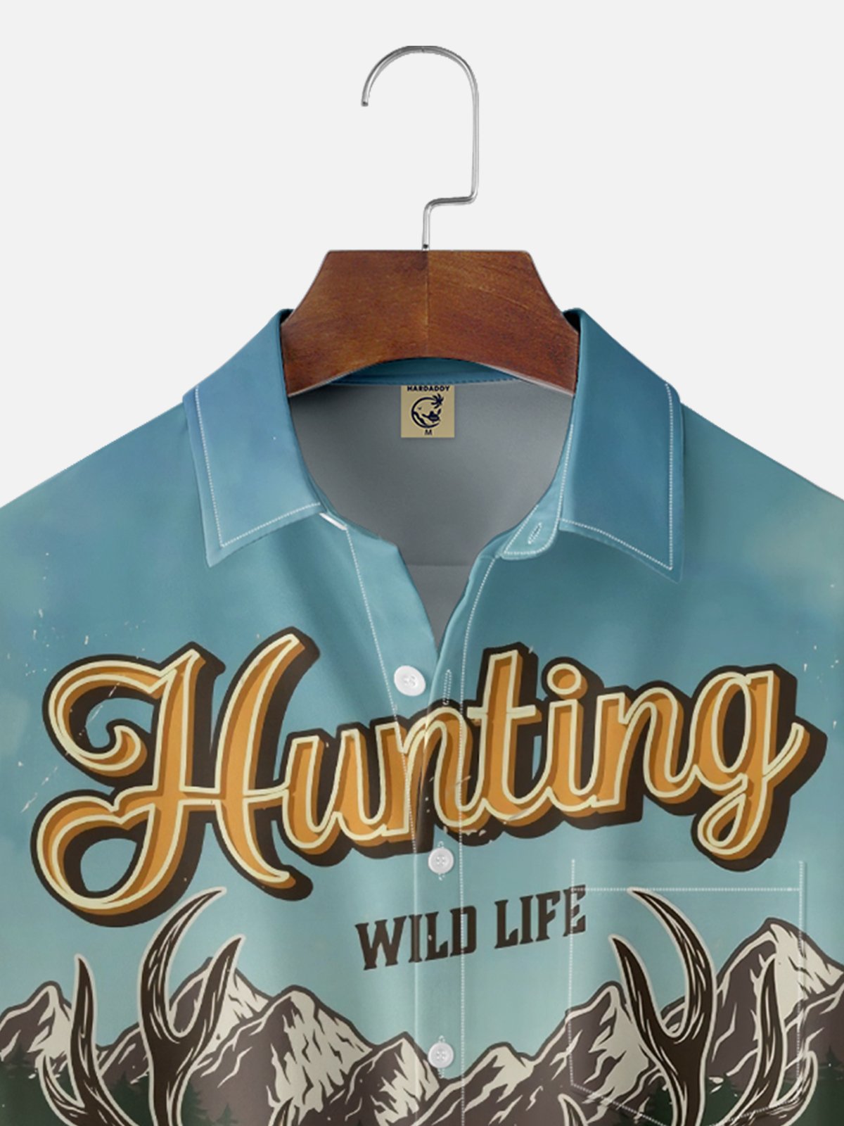 Moisture-wicking Deer Hunting Chest Pocket Casual Shirt
